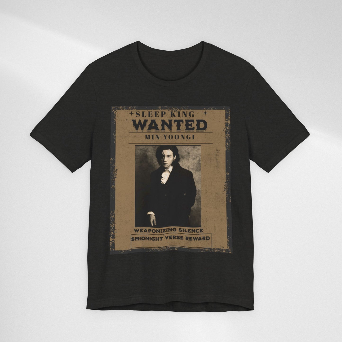 Sleep King Wanted Tee — Vintage 'Min Yoongi' Poster Shirt