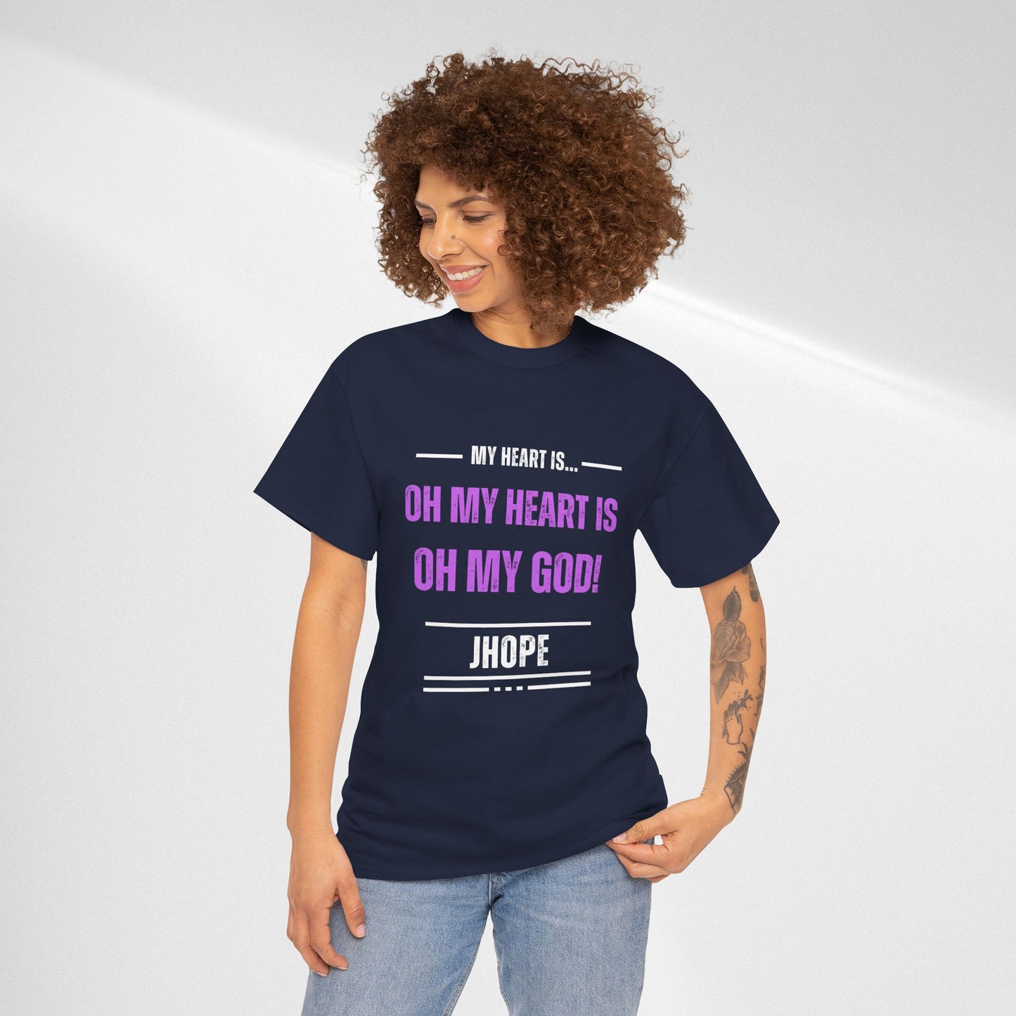 Graphic Tee — "Oh My Heart Is Oh My God!" J-Hope Fan Shirt
