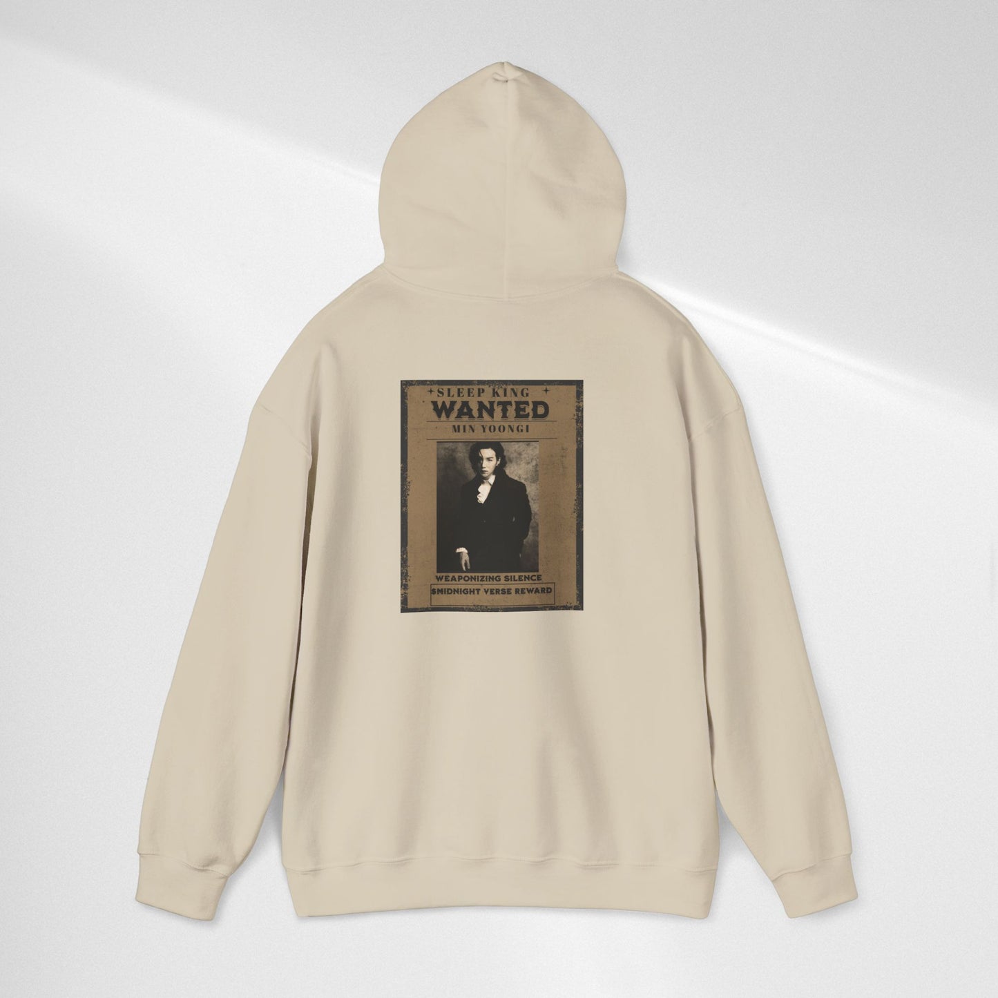 Suga Wanted Poster Hoodie — Vintage 'Wanted' Photo Sweatshirt