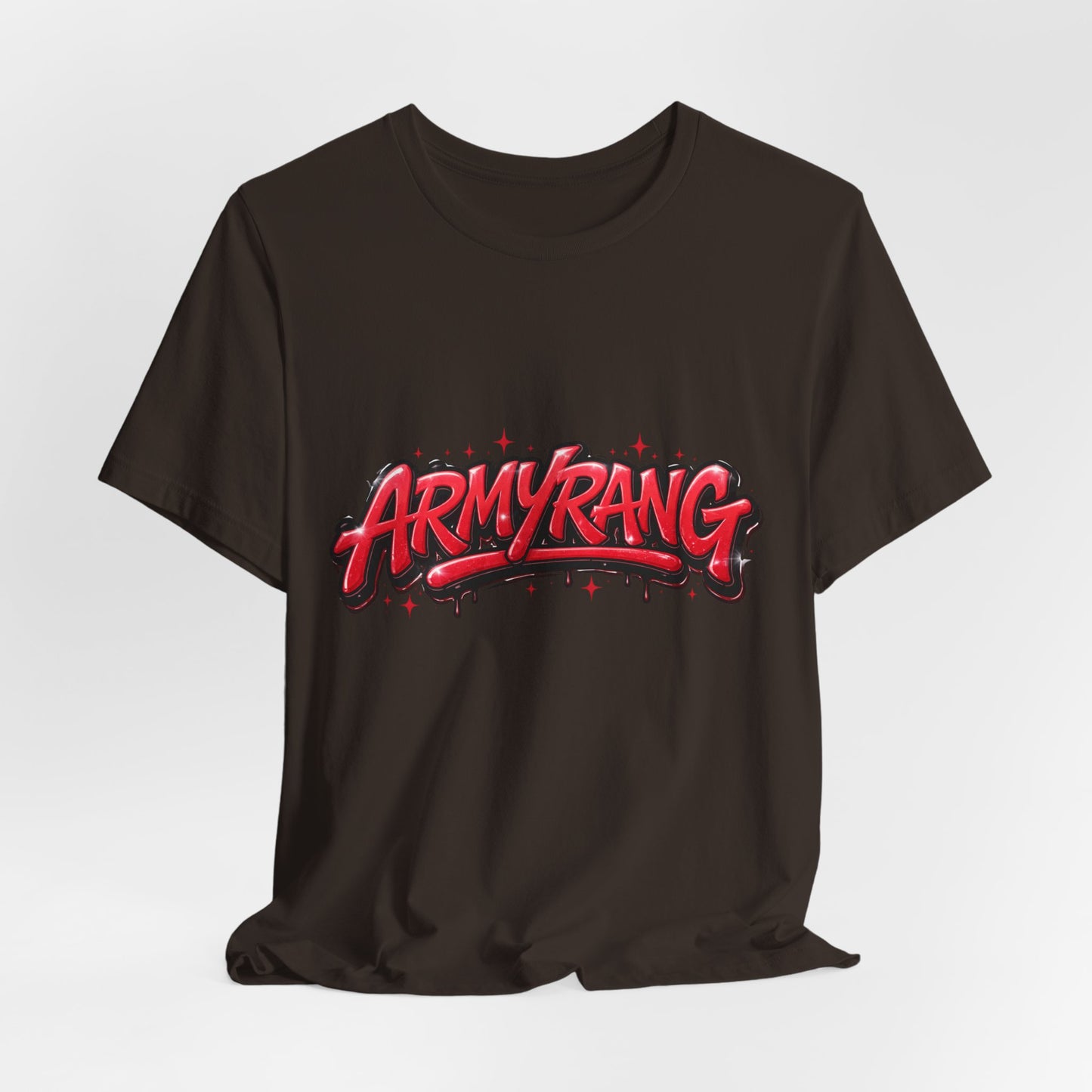 BTS T-Shirt — 'ARMYRANG' Red Graffiti Logo Tee