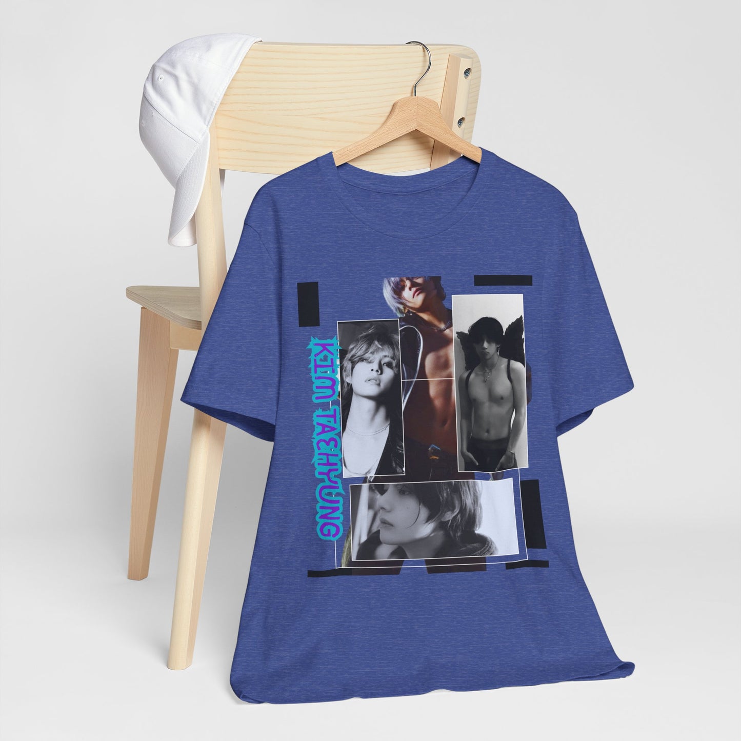 TAE Photo Collage Graphic Tee — Retro Black & White Portraits
