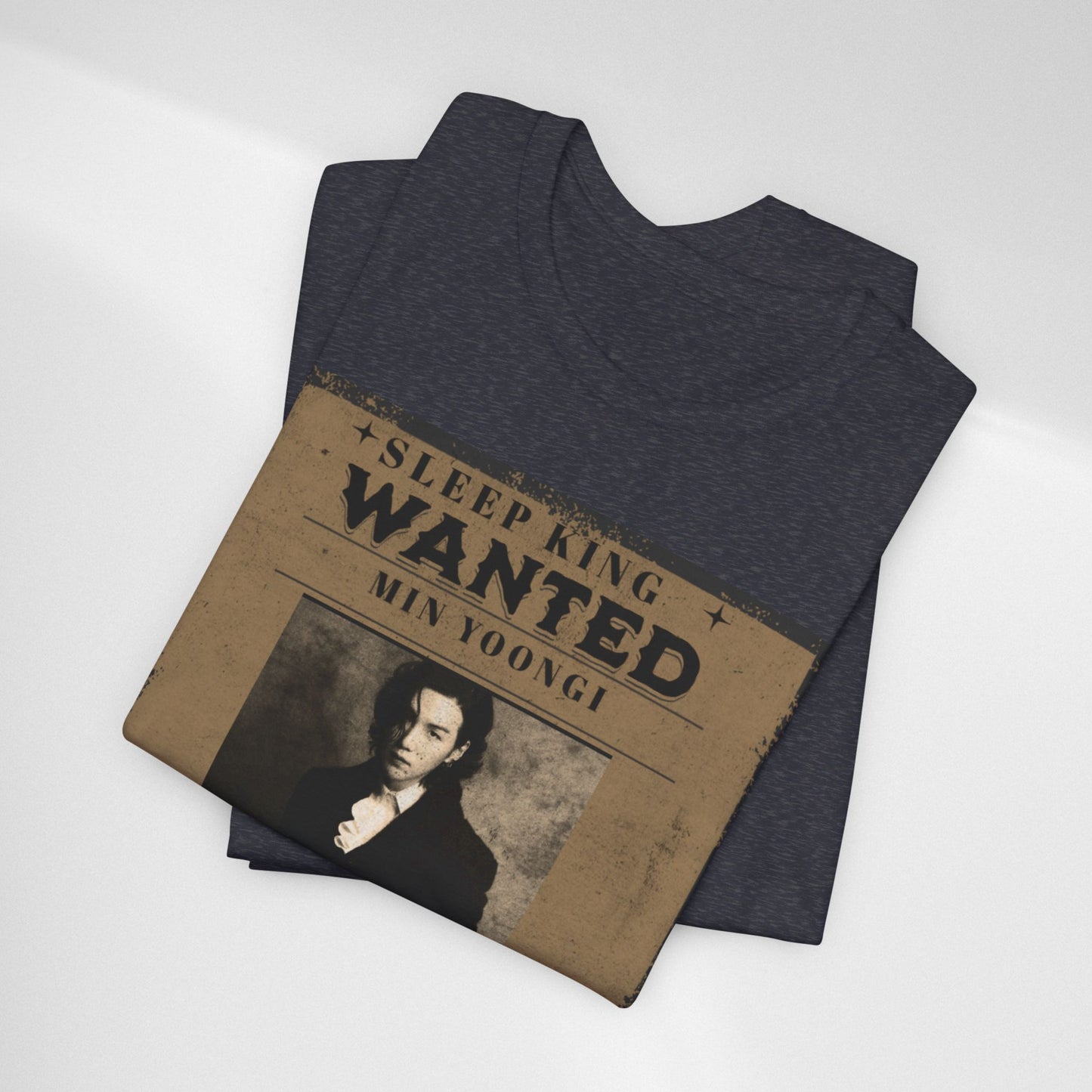 Sleep King Wanted Tee — Vintage 'Min Yoongi' Poster Shirt