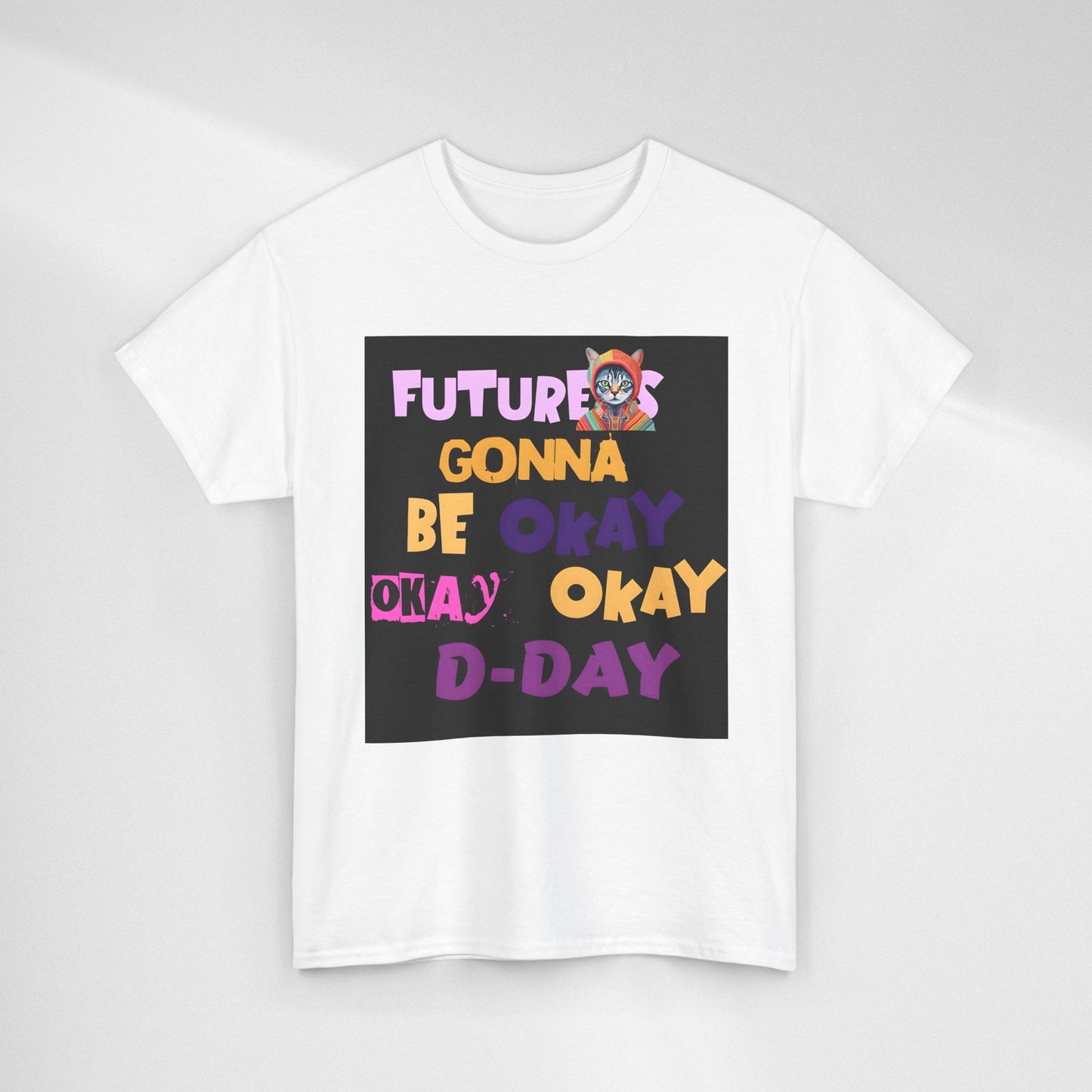 Future's Gonna Be Okay D-Day T-Shirt — Positive Retro Graphic Tee