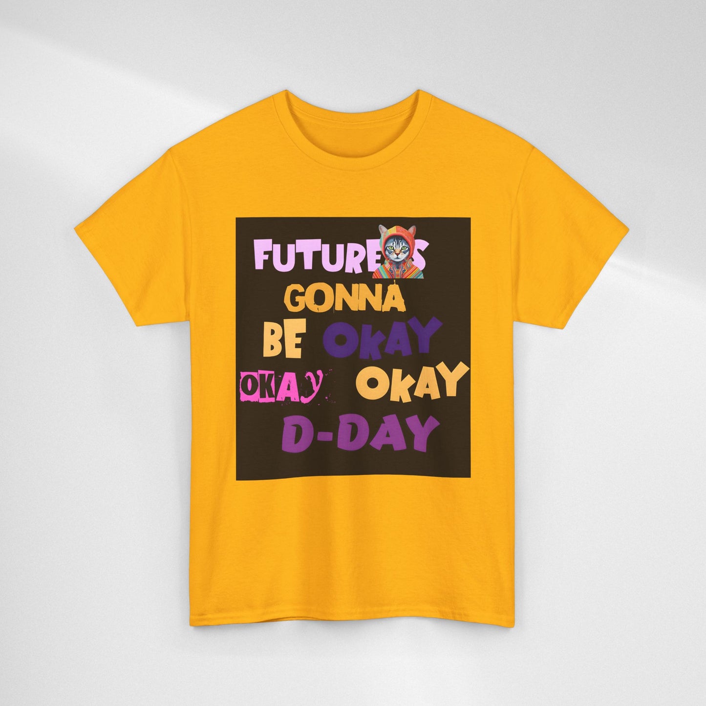 Future's Gonna Be Okay D-Day T-Shirt — Positive Retro Graphic Tee