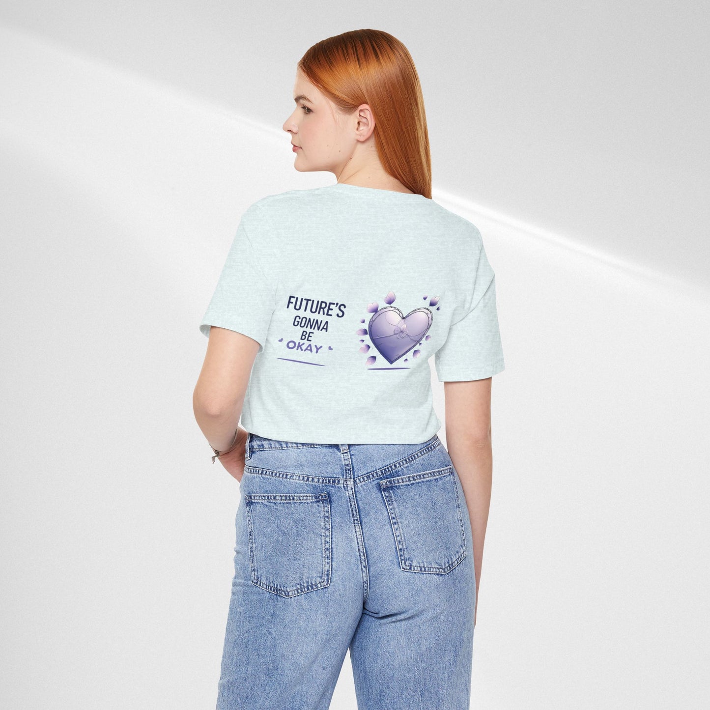 Future's Gonna Be Okay T-Shirt — Purple Heart Positive Graphic Tee