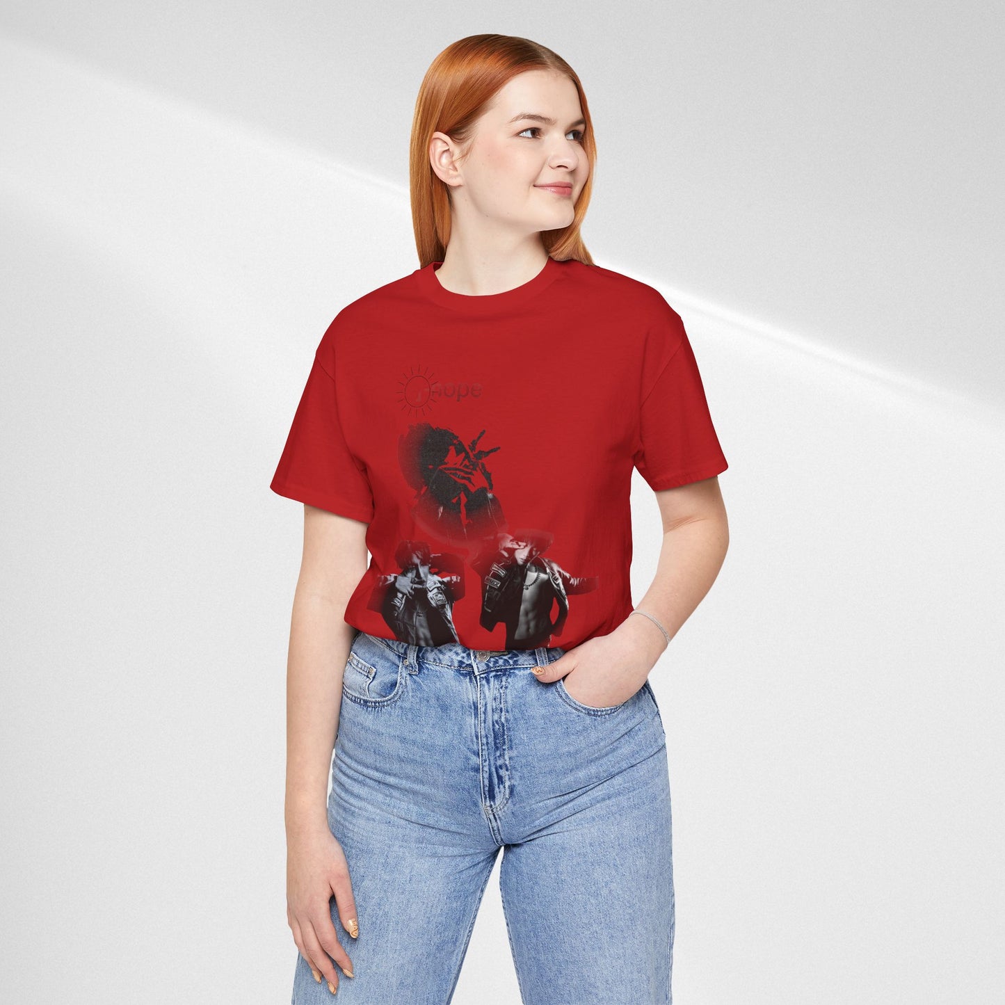 J hope Graphic Tee — Moody Monochrome Portraits
