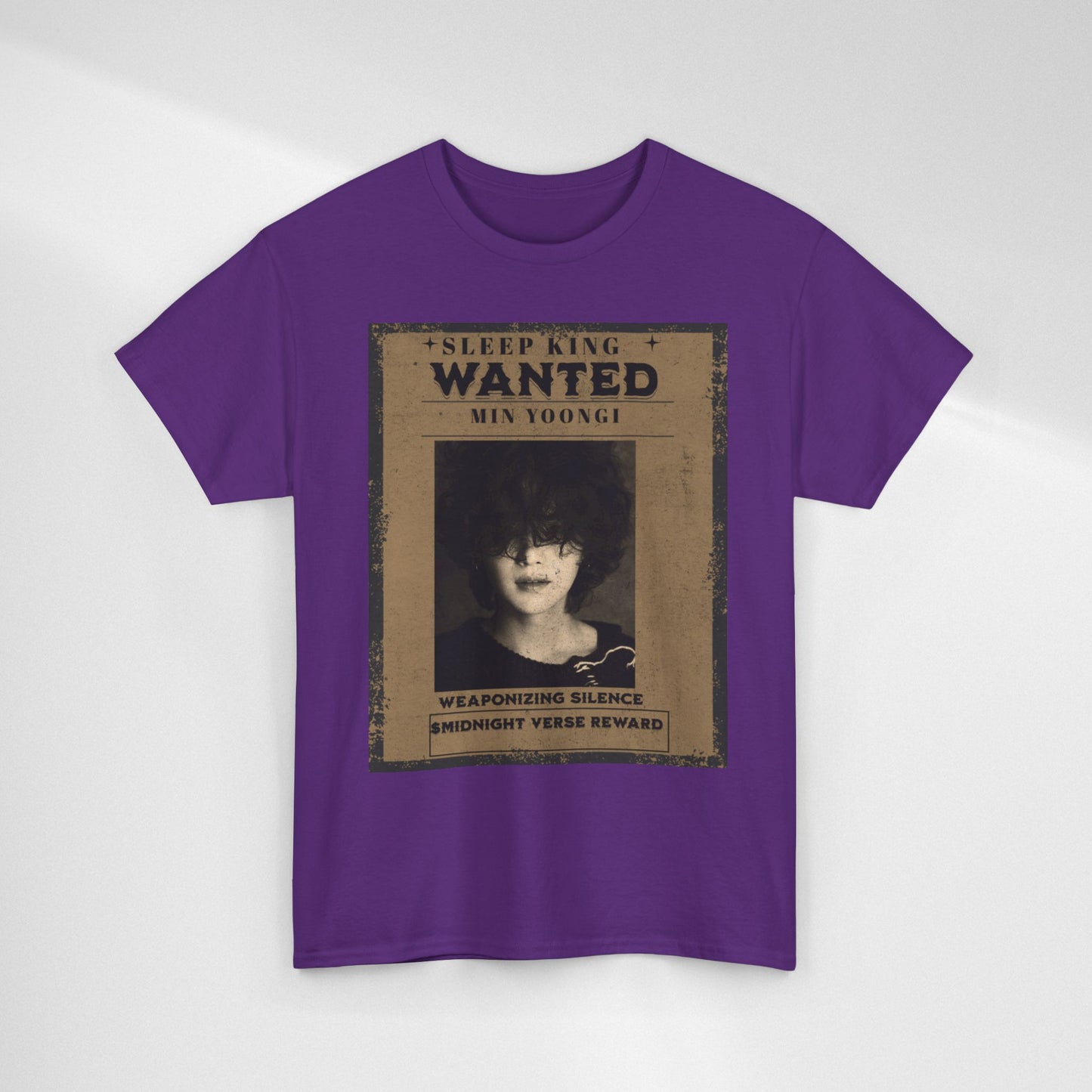 Suga Vintage “Sleeping Wanted” Retro Poster T-Shirt