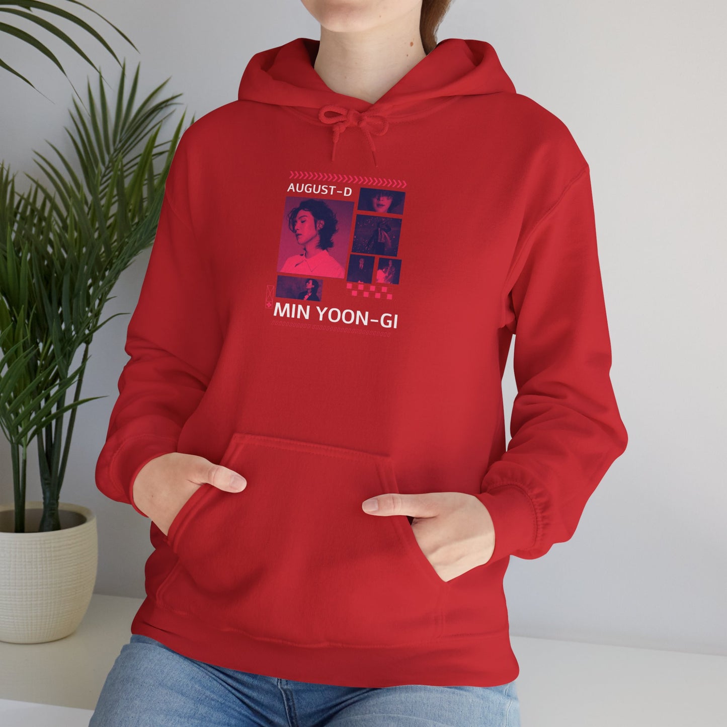 Min Yoon-gi Photo Grid Hoodie — K-Pop Retro Tour Aesthetic