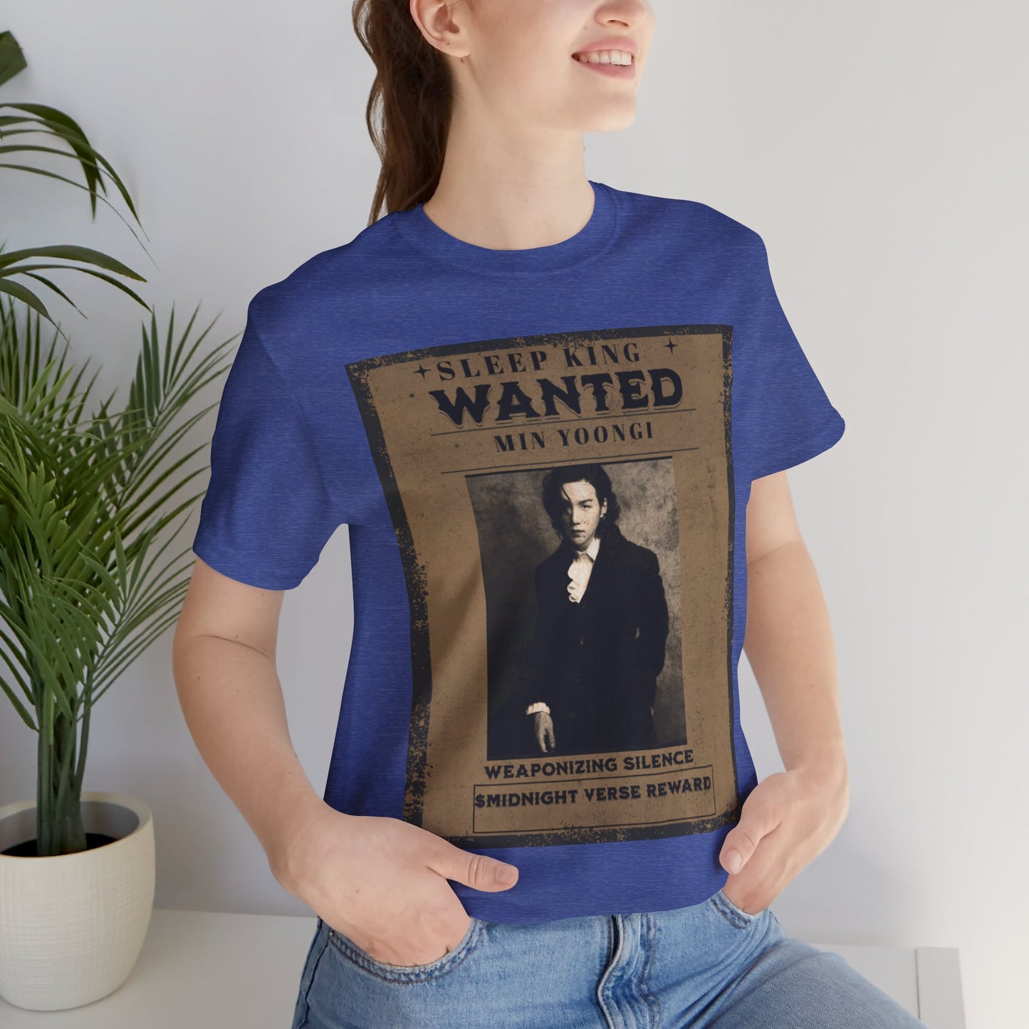 Sleep King Wanted Tee — Vintage 'Min Yoongi' Poster Shirt
