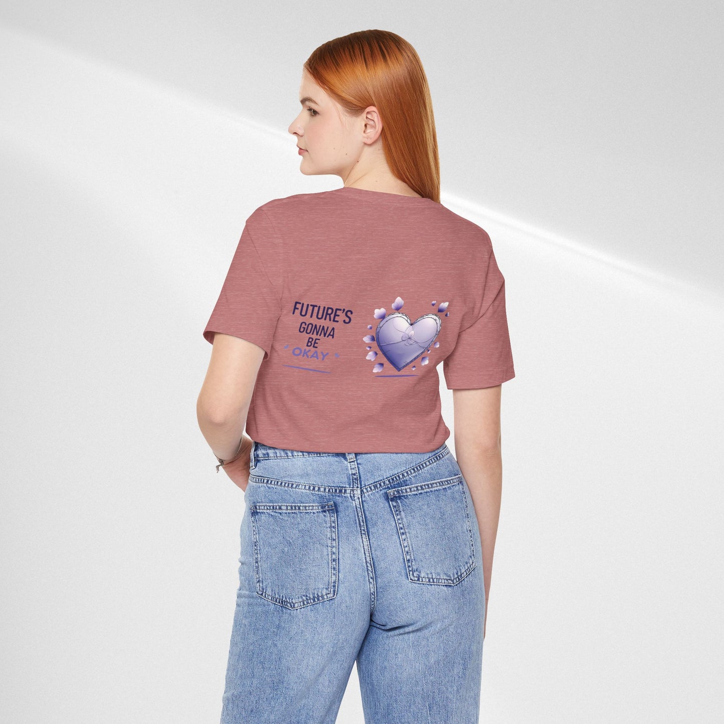 Future's Gonna Be Okay T-Shirt — Purple Heart Positive Graphic Tee