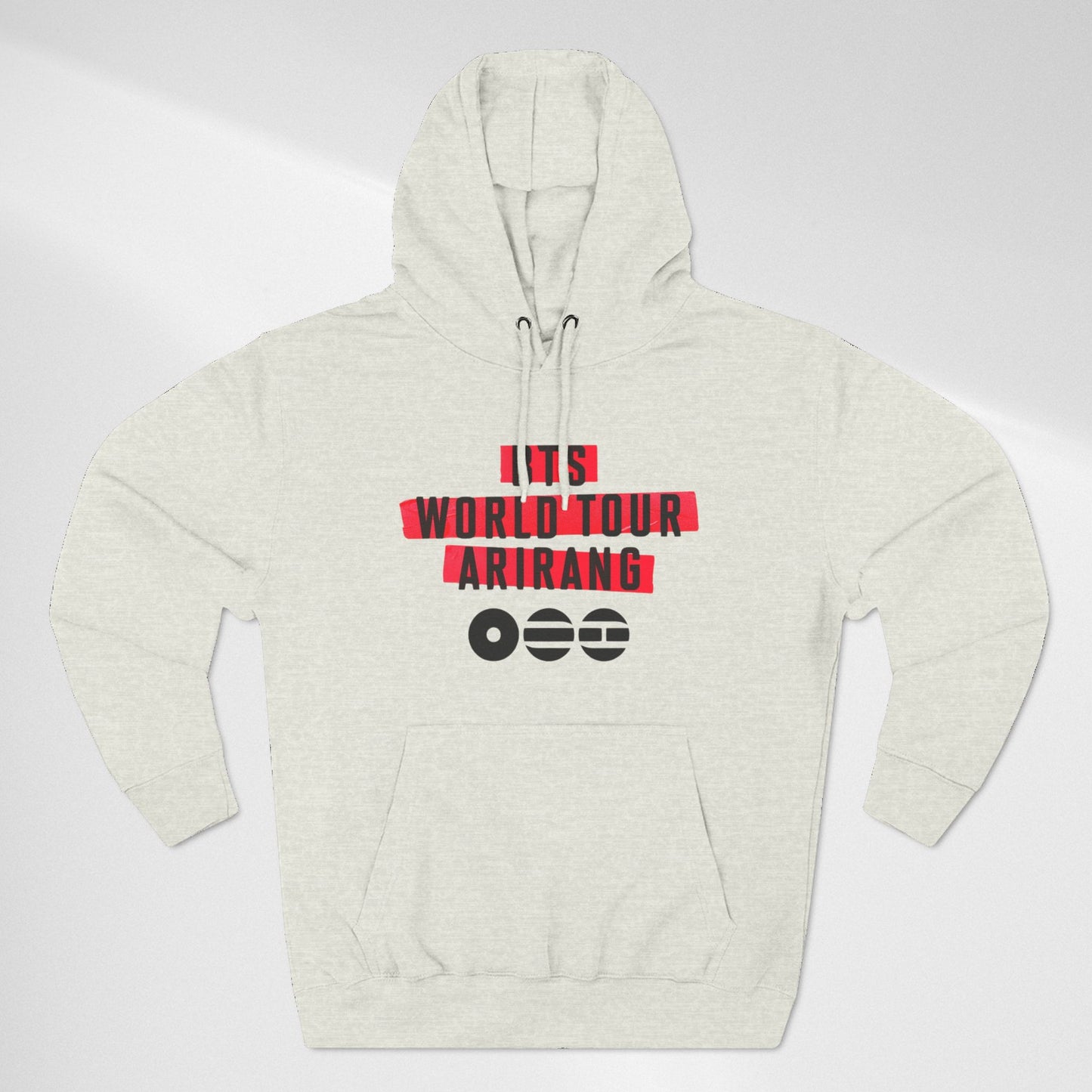 BTS World Tour Hoodie — 'Arirang' Fleece Pullover with Tour Dates