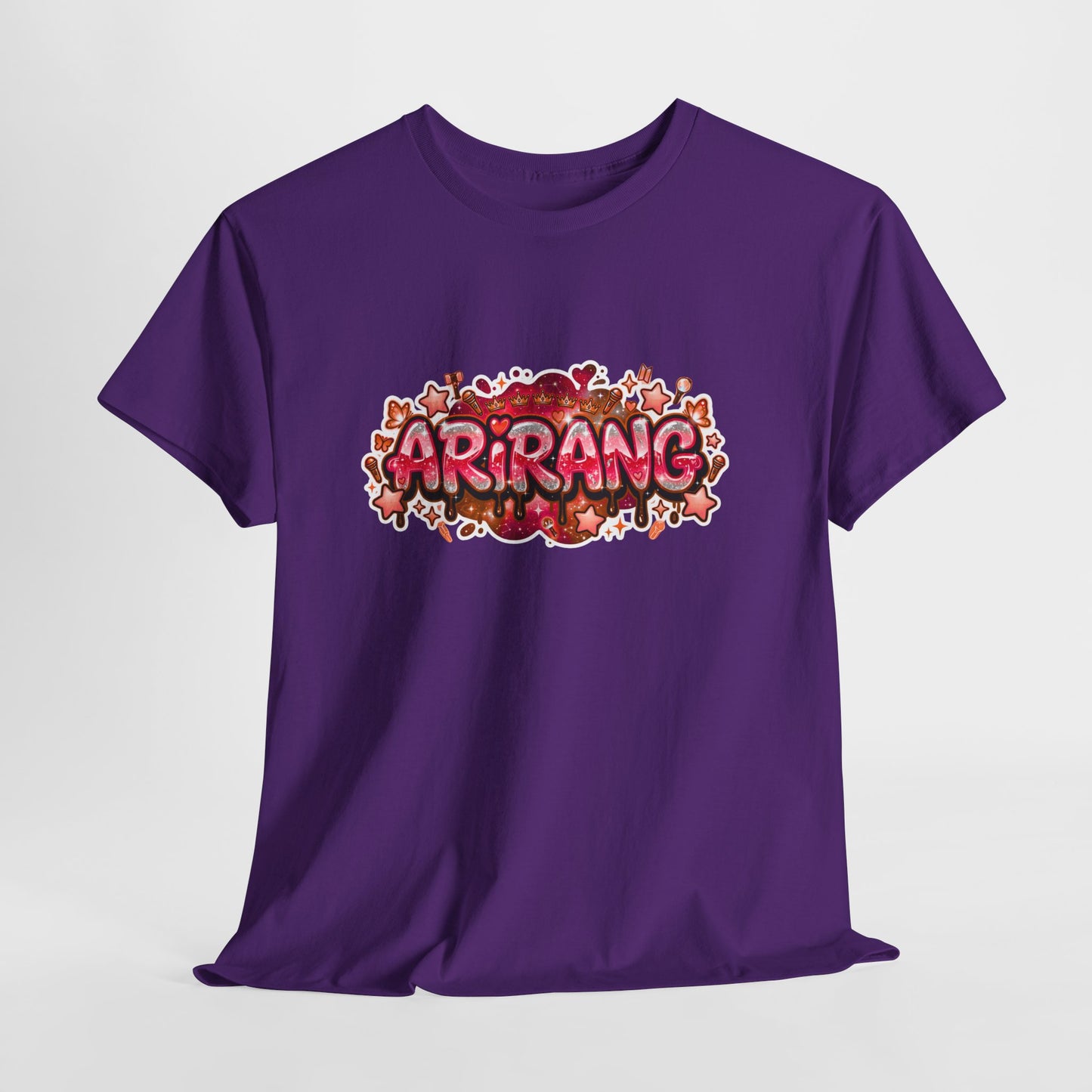 BTS Arirang Floral Graphic Tee - Korean Music Tribute Shirt