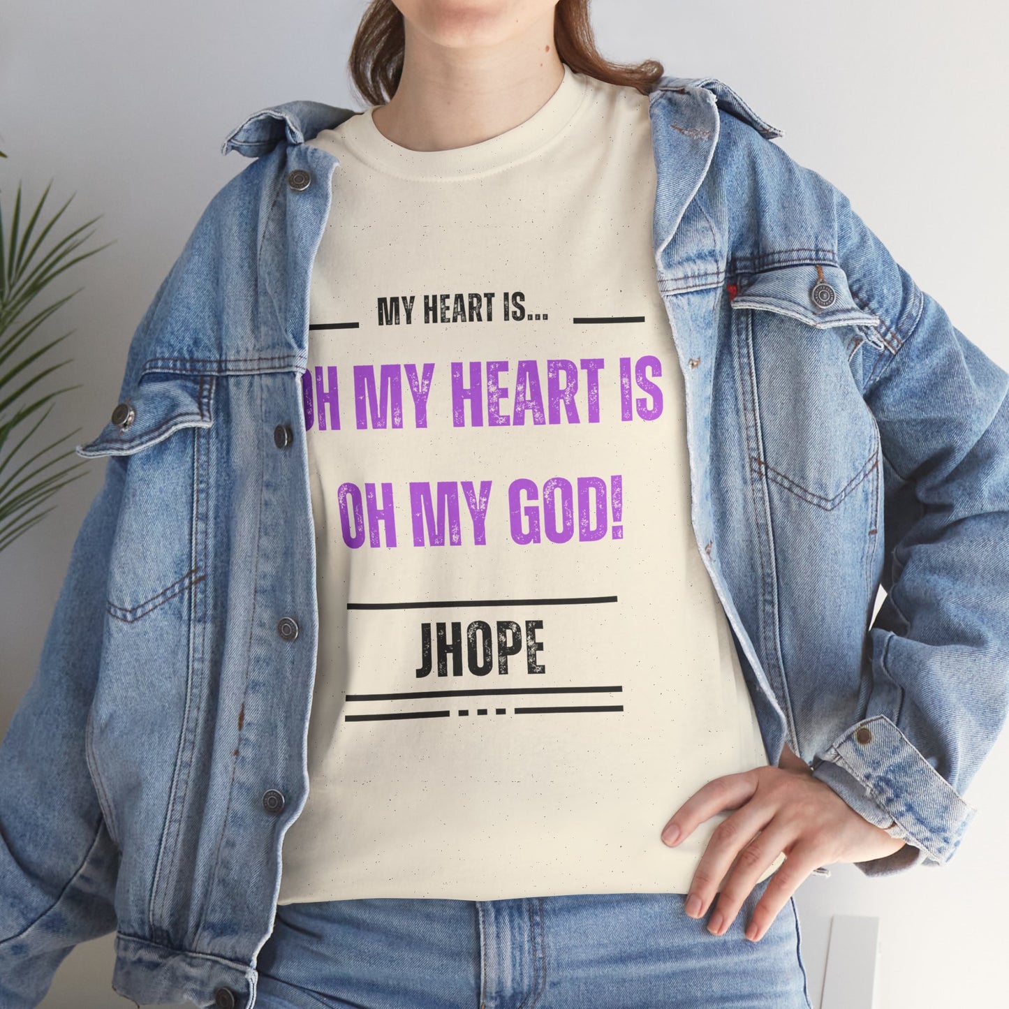 Graphic Tee — "Oh My Heart Is Oh My God!" J-Hope Fan Shirt