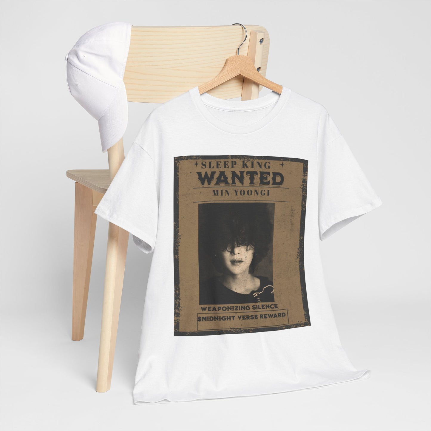 Suga Vintage “Sleeping Wanted” Retro Poster T-Shirt