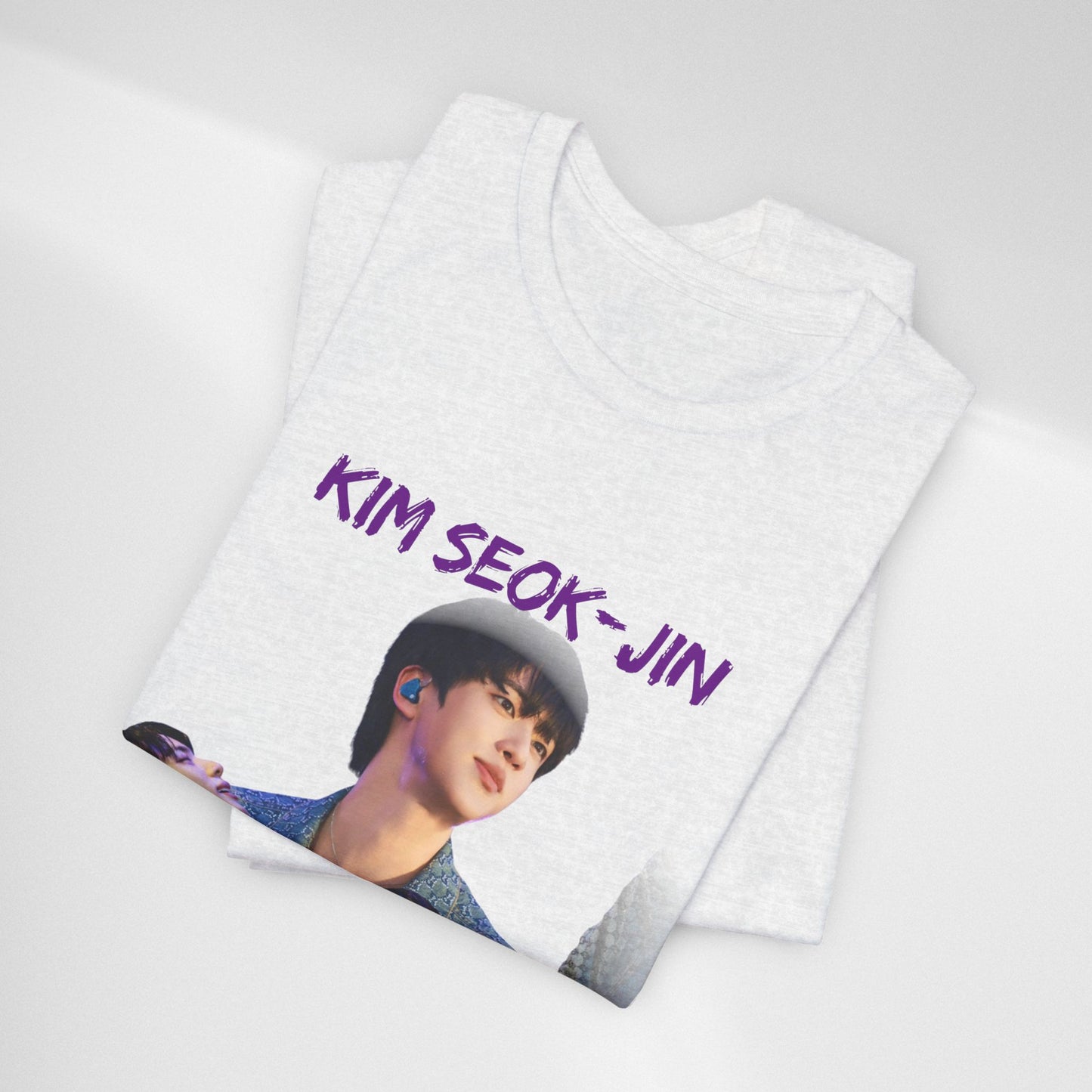 K-Pop Idol Photo Tee — 'Kim Seok-Jin' Graphic T-Shirt