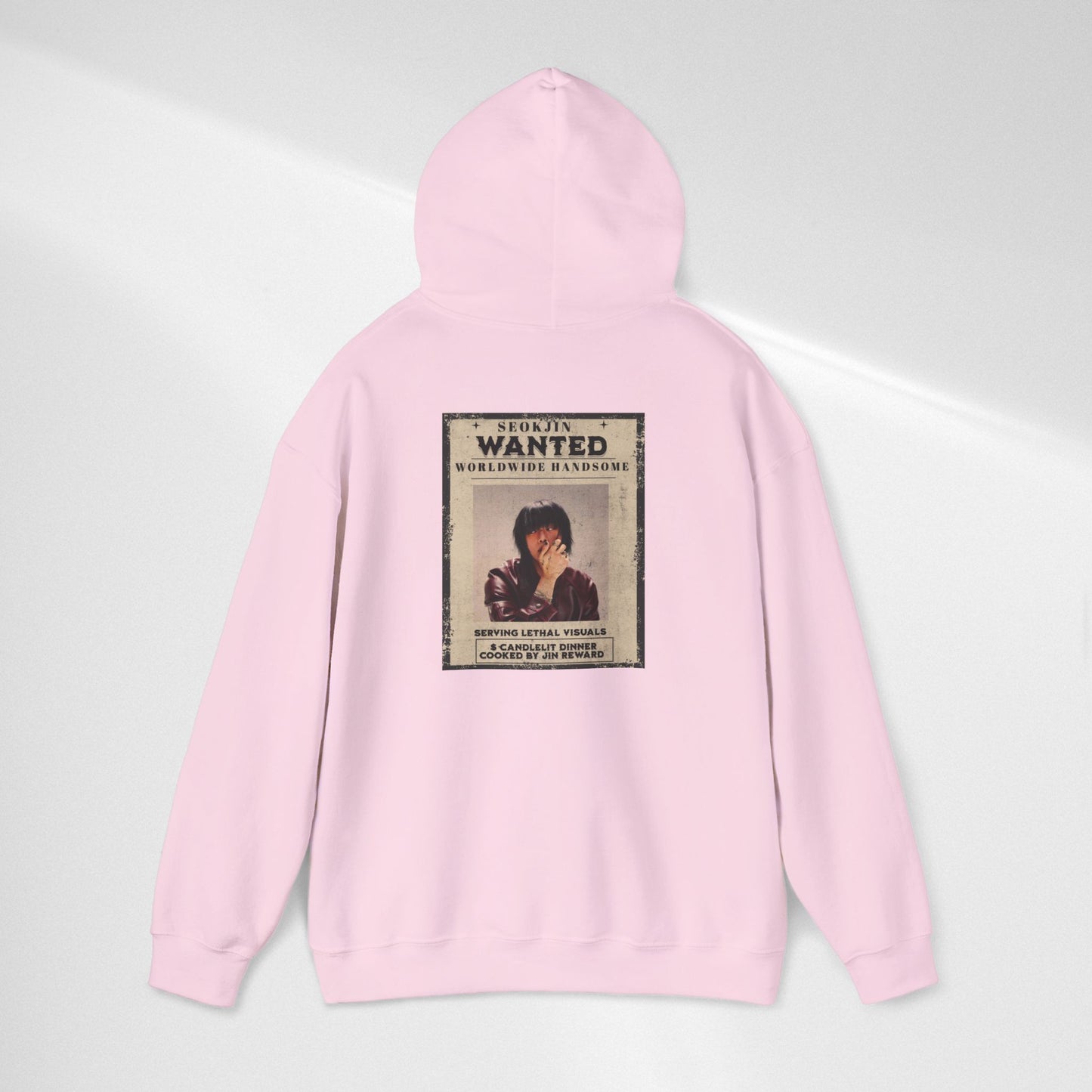Jin Hoodie — "WANTED" Vintage Photo Poster Graphic Hoodie