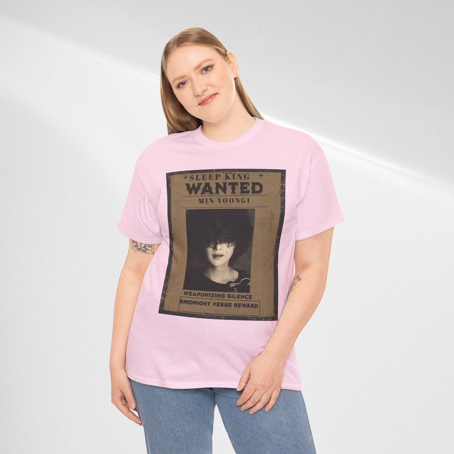 Suga Vintage “Sleeping Wanted” Retro Poster T-Shirt