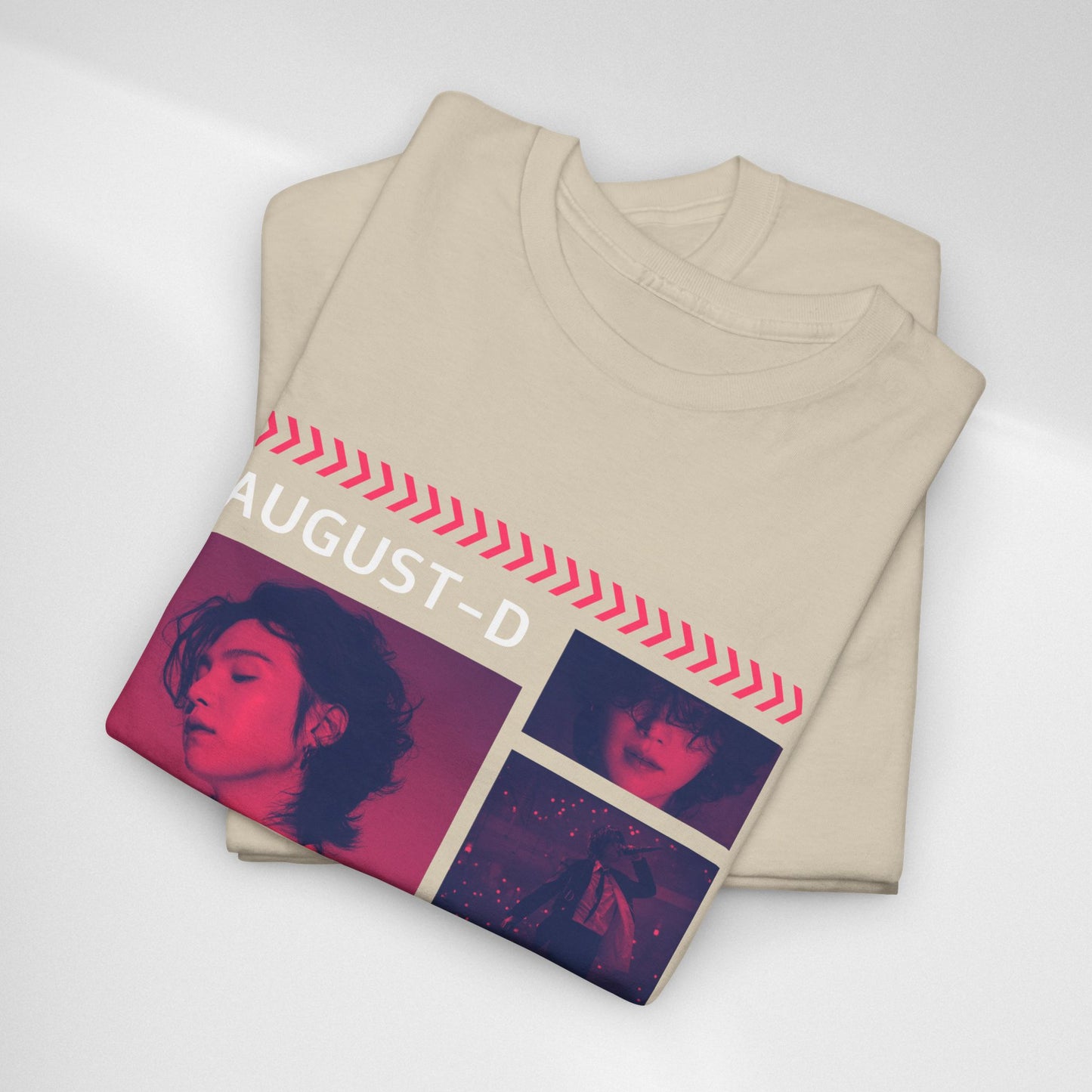 Min Yoon-Gi Photo Grid Tee — K‑Pop BTS August‑D Fan Shirt