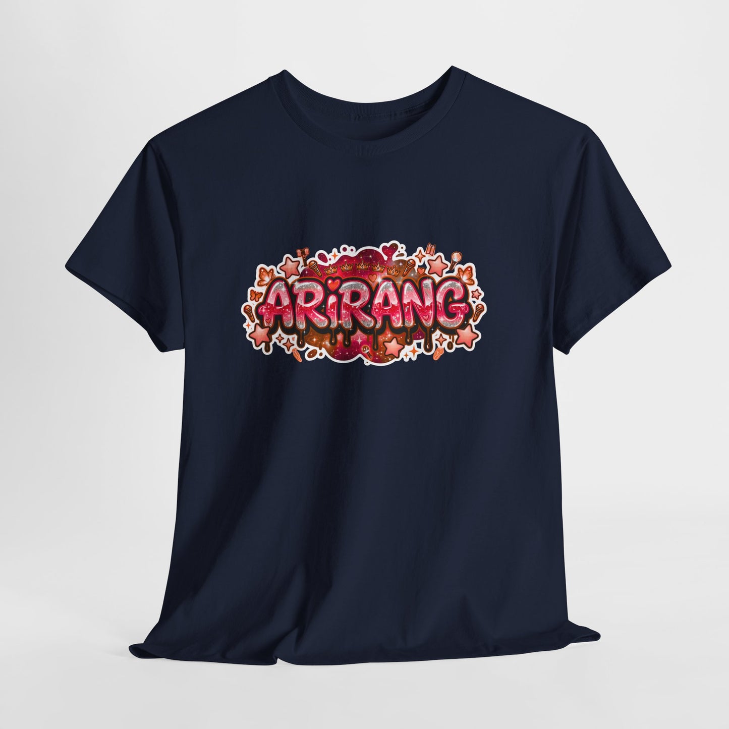 BTS Arirang Floral Graphic Tee - Korean Music Tribute Shirt