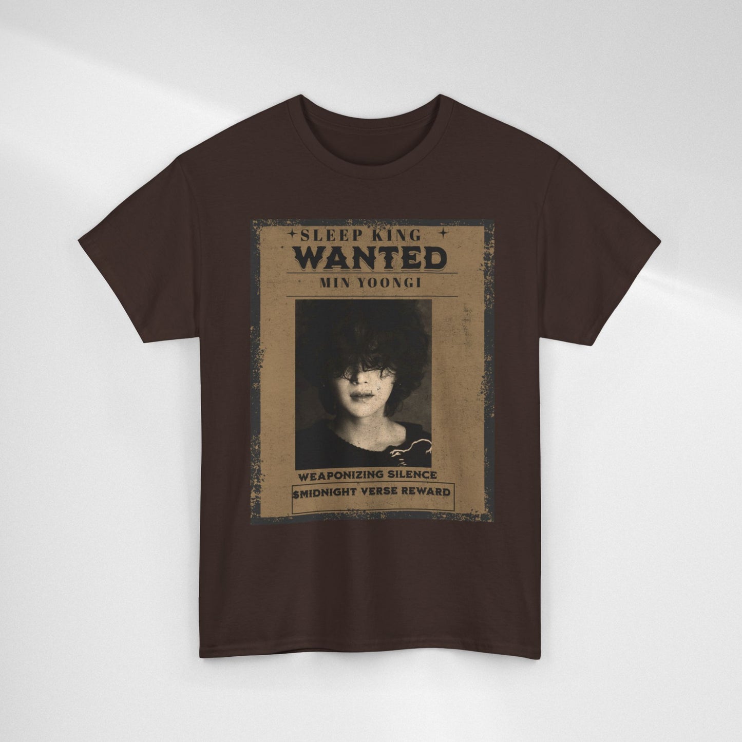 Suga Vintage “Sleeping Wanted” Retro Poster T-Shirt