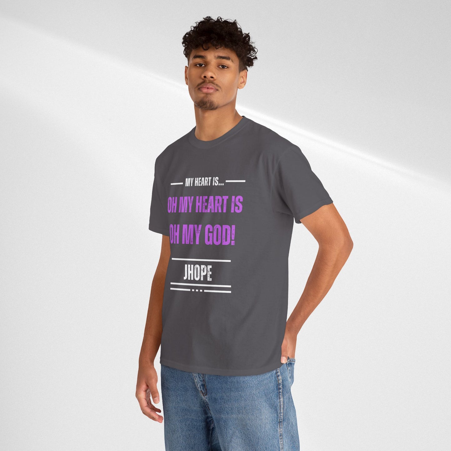 Graphic Tee — "Oh My Heart Is Oh My God!" J-Hope Fan Shirt