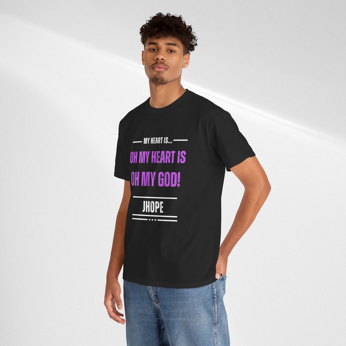 Graphic Tee — "Oh My Heart Is Oh My God!" J-Hope Fan Shirt