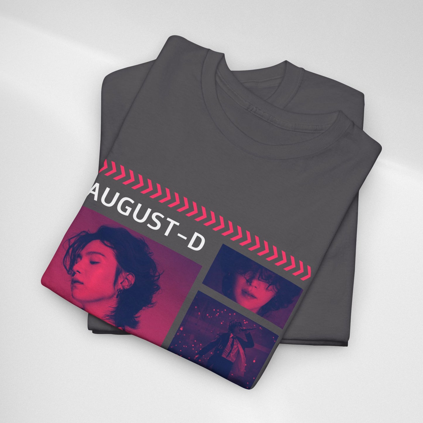 Min Yoon-Gi Photo Grid Tee — K‑Pop BTS August‑D Fan Shirt