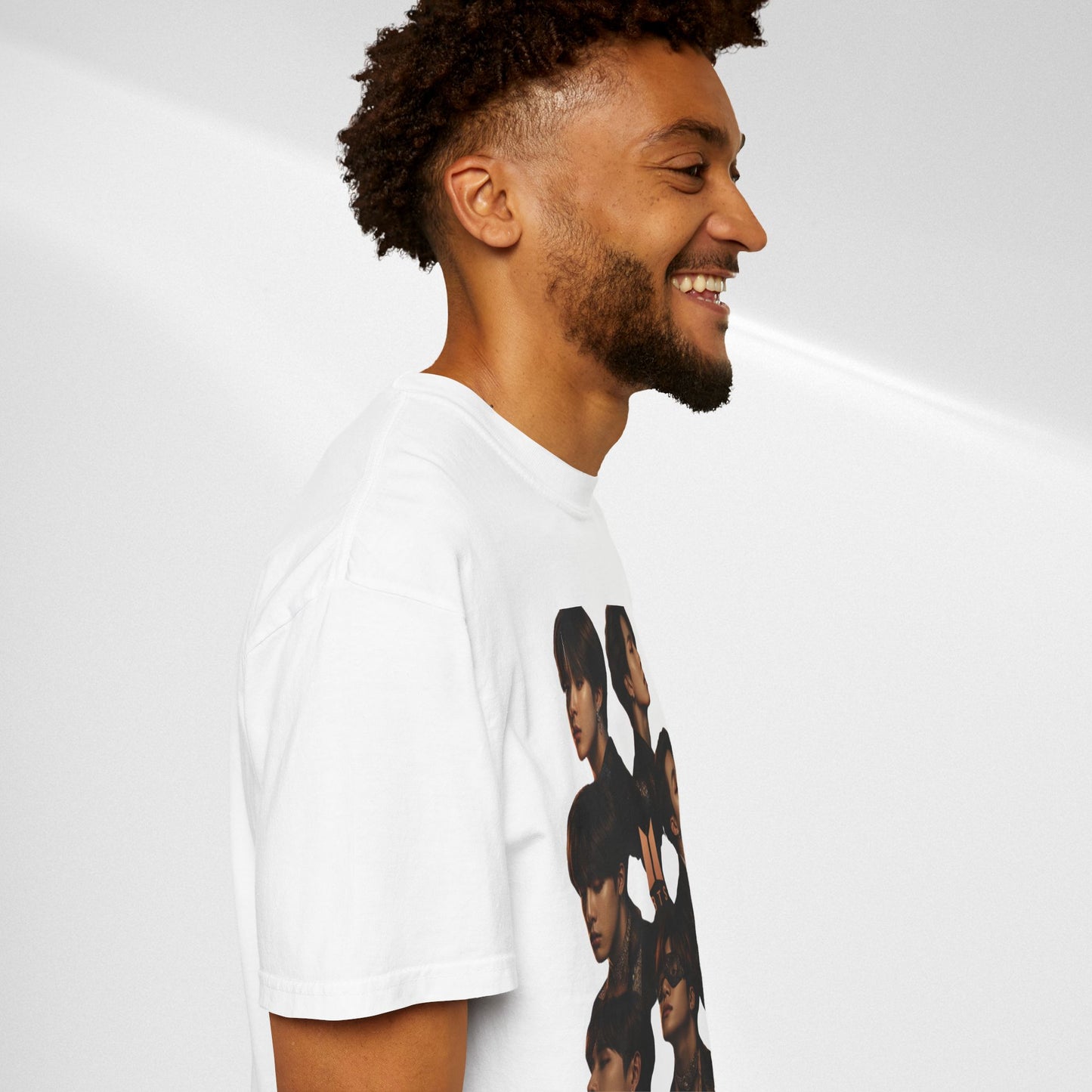 BTS Portrait Collage T-Shirt — Dark Mood Graphic Tee