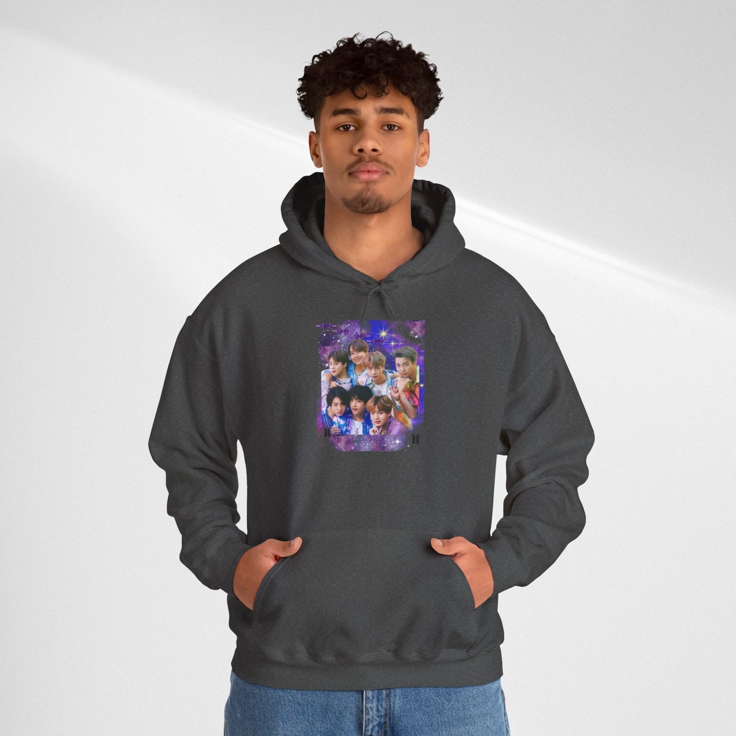 BTS Hoodie — Purple Collage Photo Graphic Hoodie