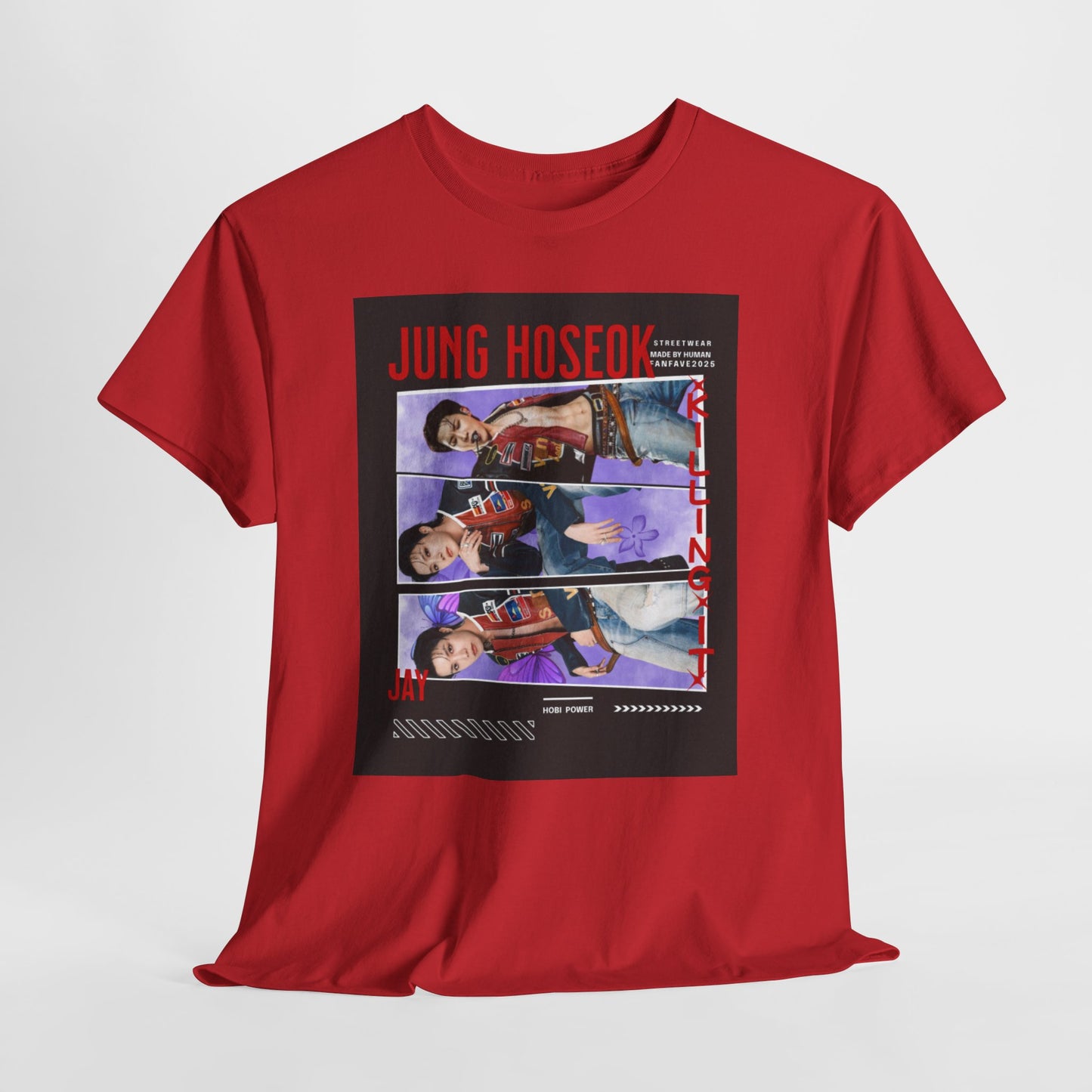 Jung Hoseok Photo Collage Tee — Retro K-Pop Fan Shirt