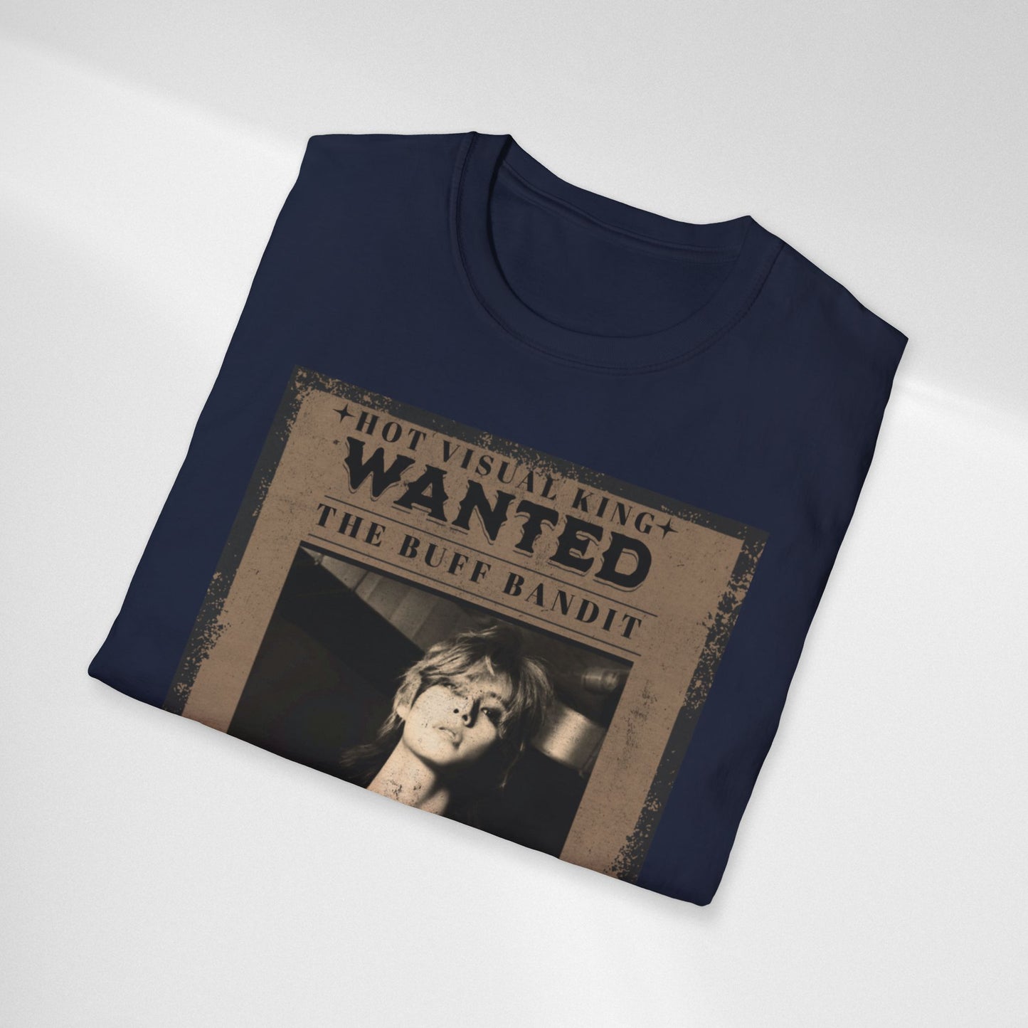 Wanted V Poster Graphic T-Shirt — "The Ruff Bandit" Vintage Western Mugshot Tee