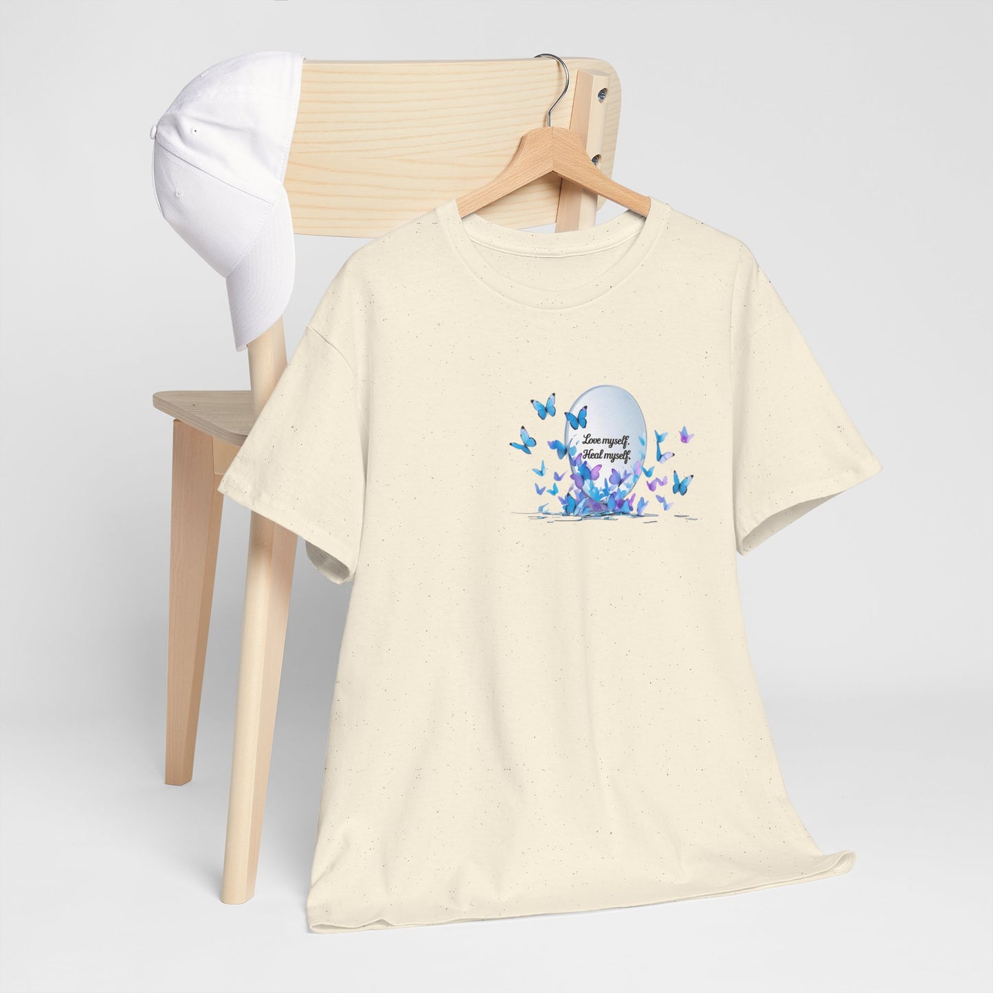 Butterfly Moon T-Shirt — "Strength Through Change" Inspirational Tee