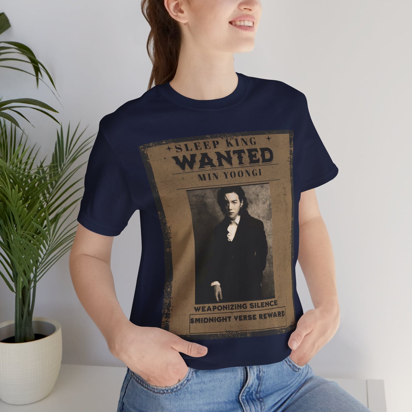 Sleep King Wanted Tee — Vintage 'Min Yoongi' Poster Shirt