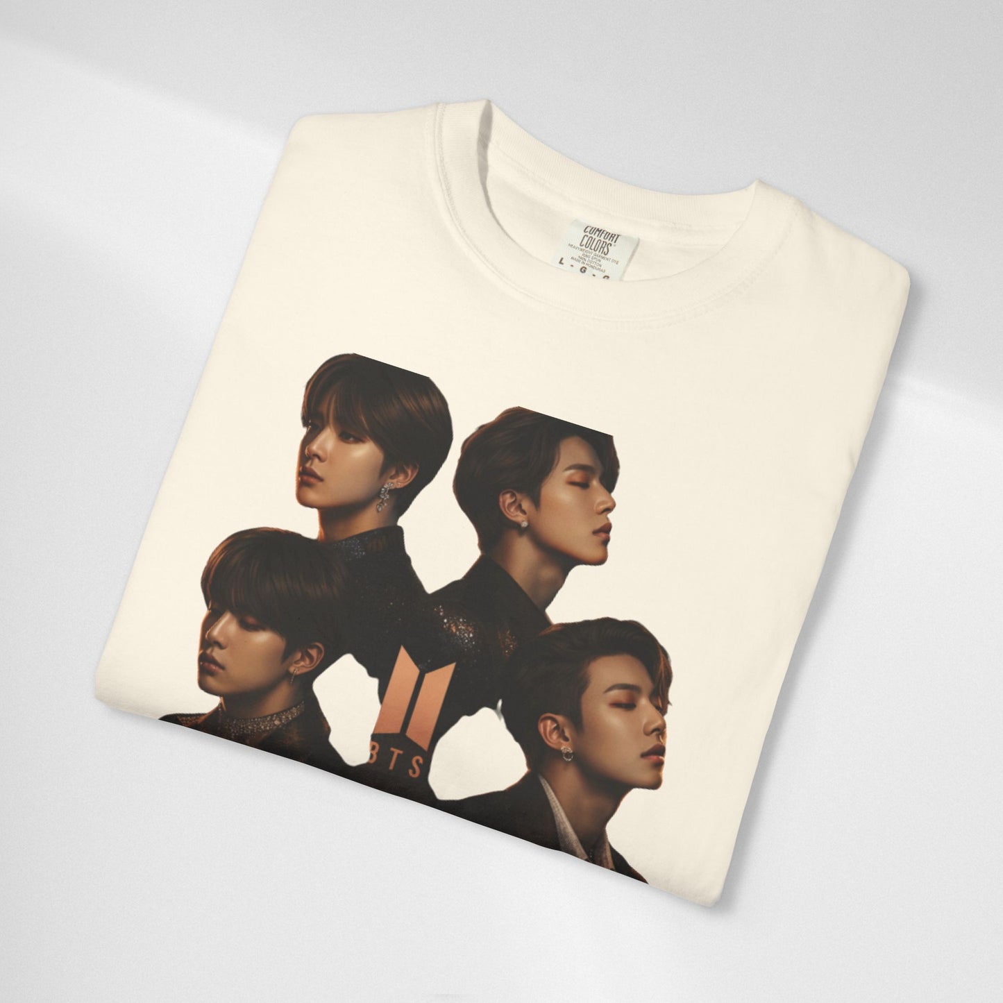 BTS Portrait Collage T-Shirt — Dark Mood Graphic Tee