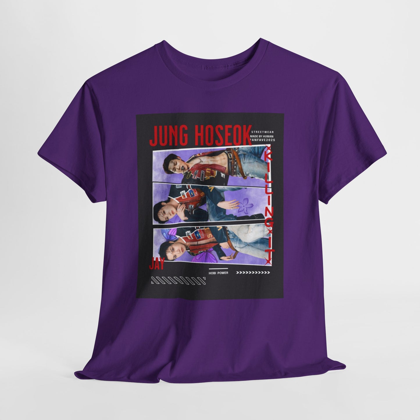 Jung Hoseok Photo Collage Tee — Retro K-Pop Fan Shirt