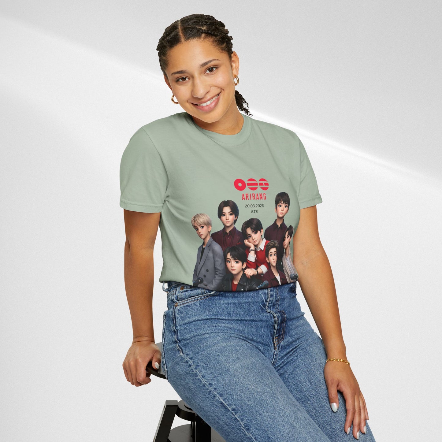 BTS Band Photo T-Shirt — Group Portrait Graphic Tee