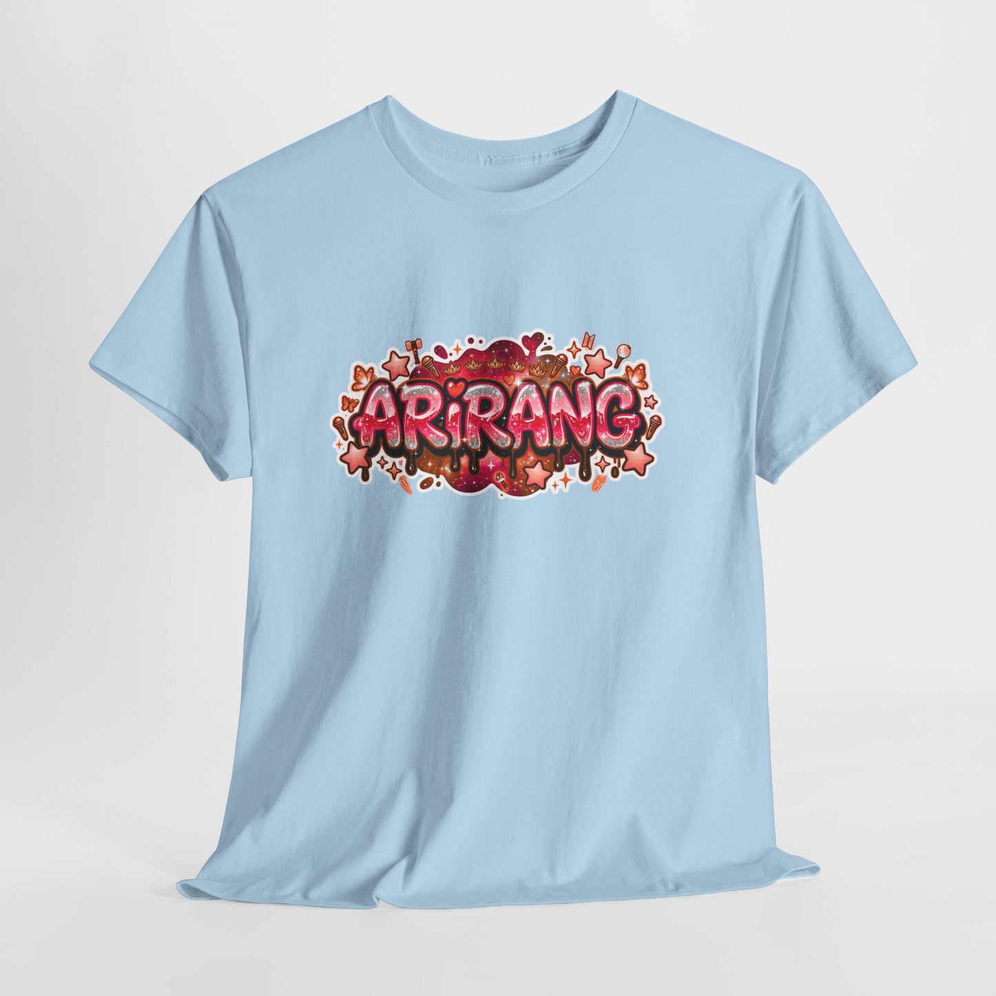 BTS Arirang Floral Graphic Tee - Korean Music Tribute Shirt
