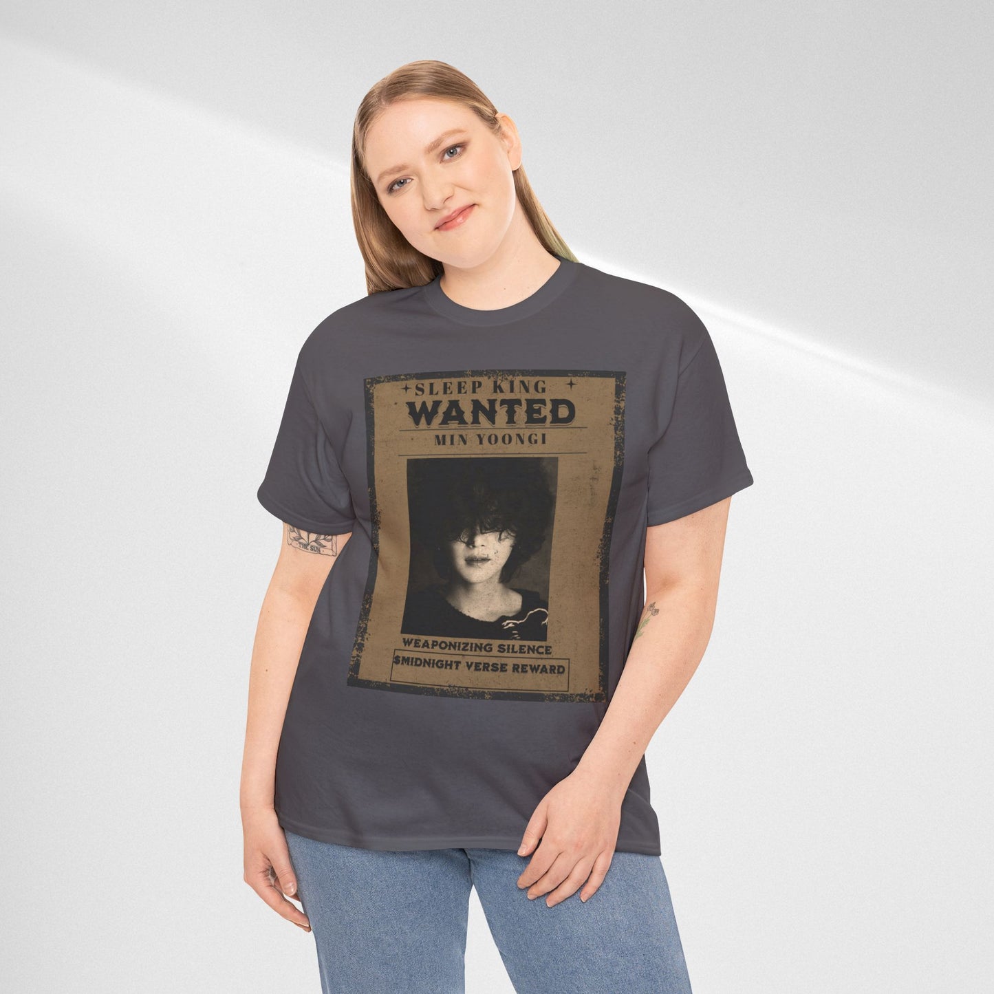 Suga Vintage “Sleeping Wanted” Retro Poster T-Shirt