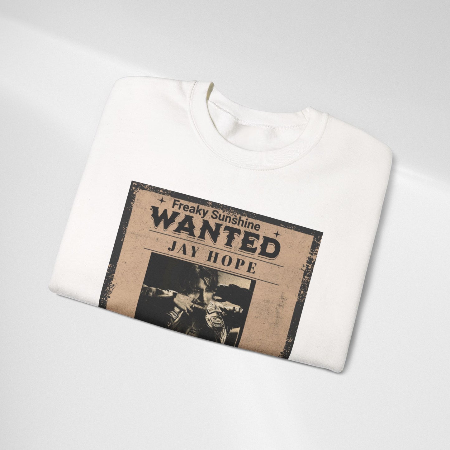 Wanted 'Jay Hope' Vintage Poster Sweatshirt – Retro Western Graphic Crewneck
