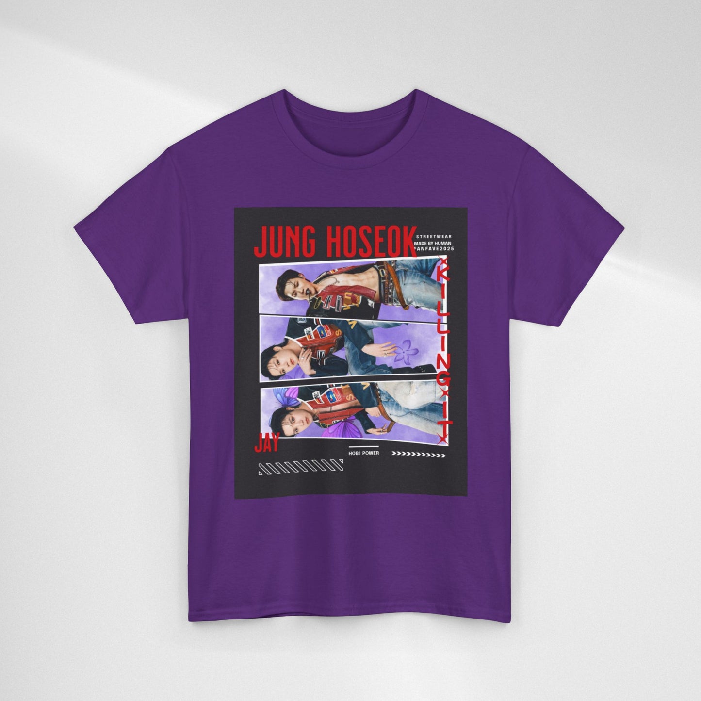 Jung Hoseok Photo Collage Tee — Retro K-Pop Fan Shirt