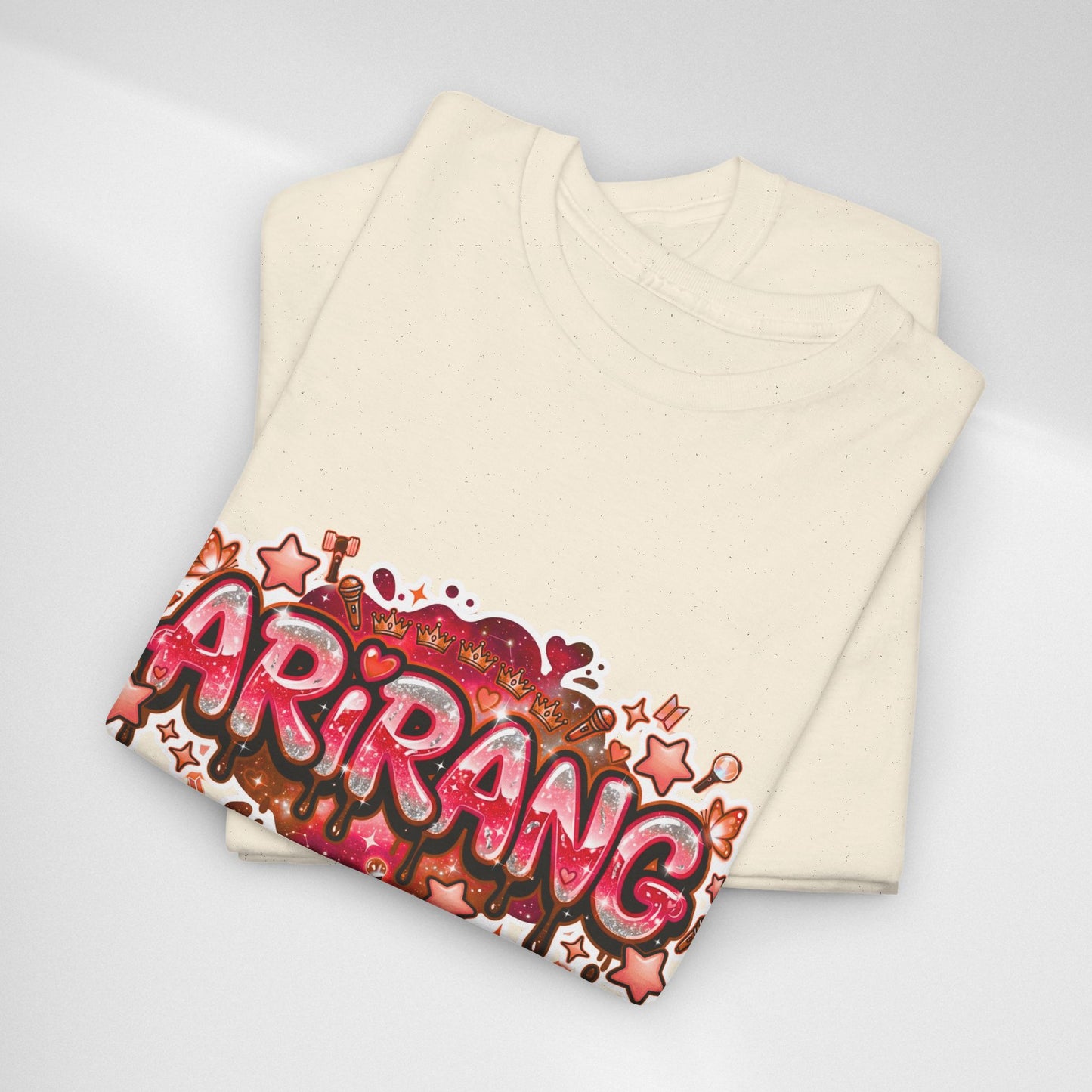 BTS Arirang Floral Graphic Tee - Korean Music Tribute Shirt