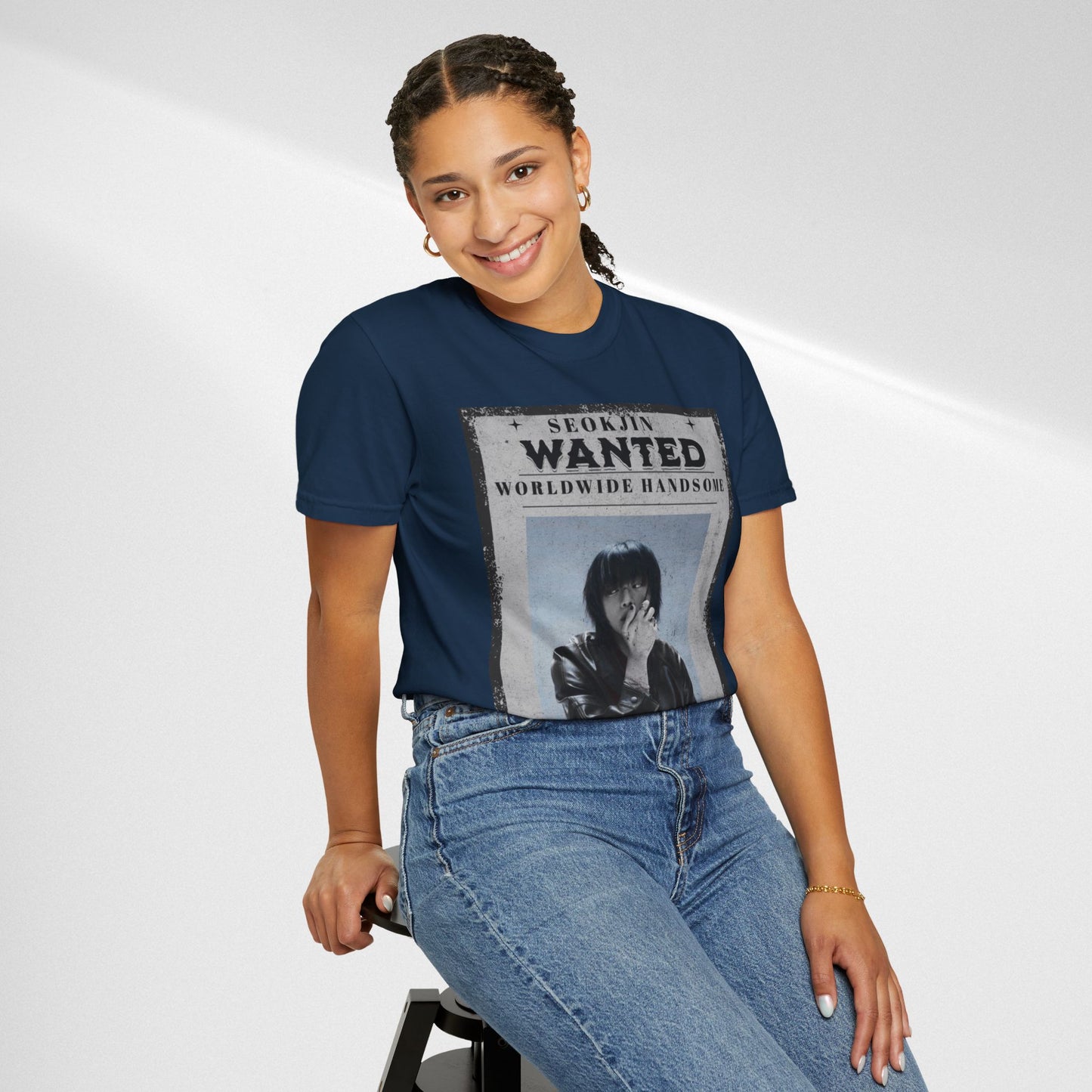 Seokjin "Wanted: Worldwide Handsome" Graphic T-Shirt