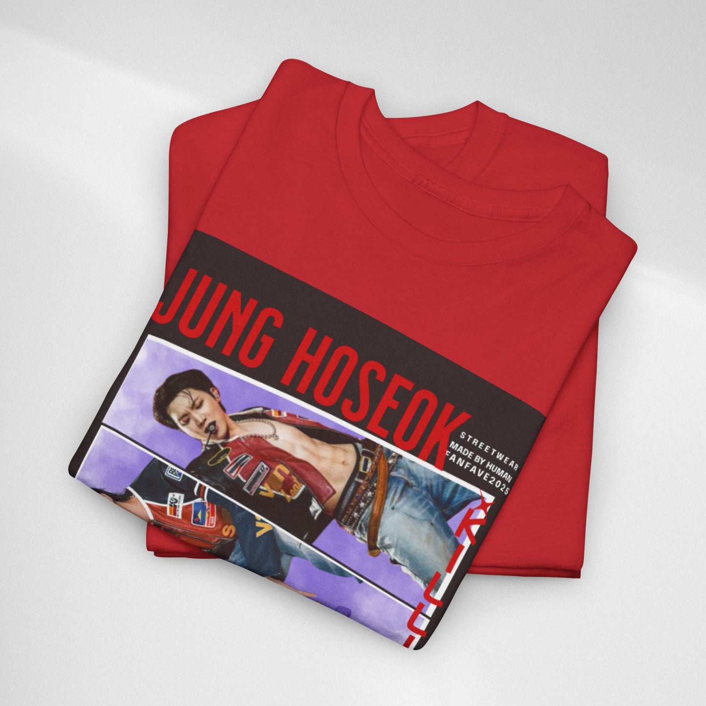 Jung Hoseok Photo Collage Tee — Retro K-Pop Fan Shirt