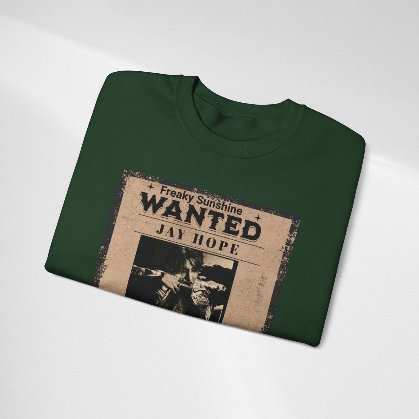 Wanted 'Jay Hope' Vintage Poster Sweatshirt – Retro Western Graphic Crewneck
