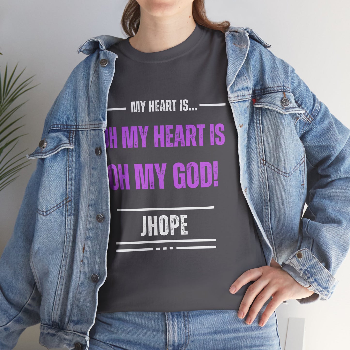 Graphic Tee — "Oh My Heart Is Oh My God!" J-Hope Fan Shirt