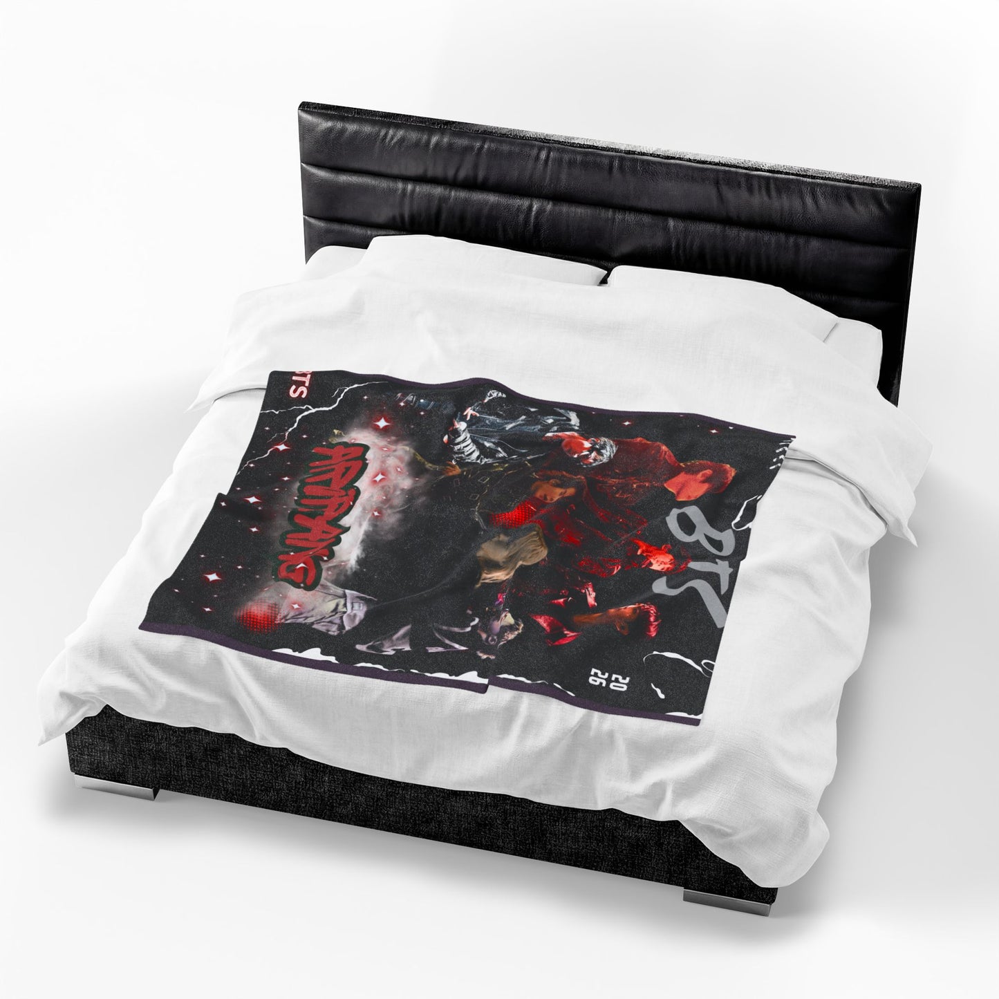 Velveteen Plush Blanket — BTS 'Arirang' Collage Fan Throw