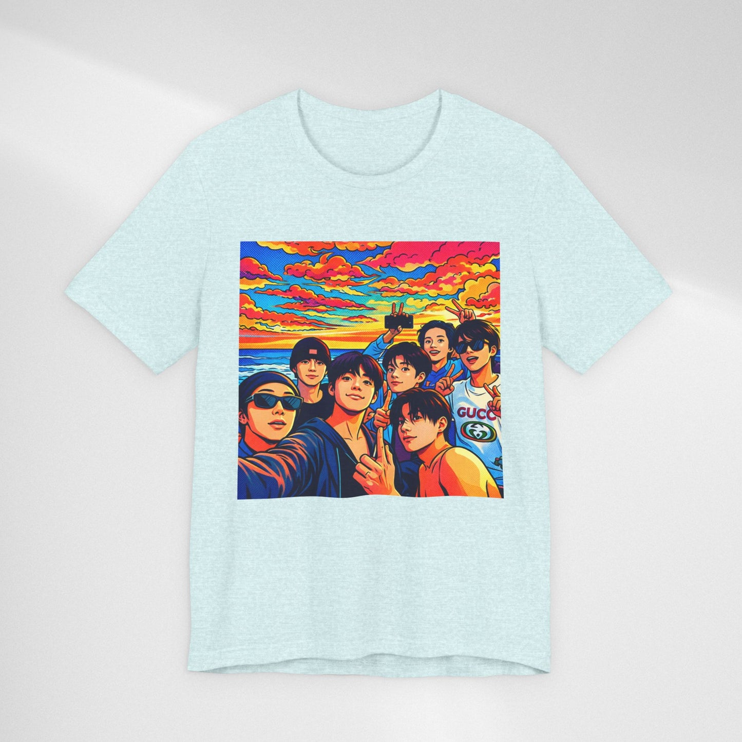 BTS Vibrant Sunset Group Portrait Tee