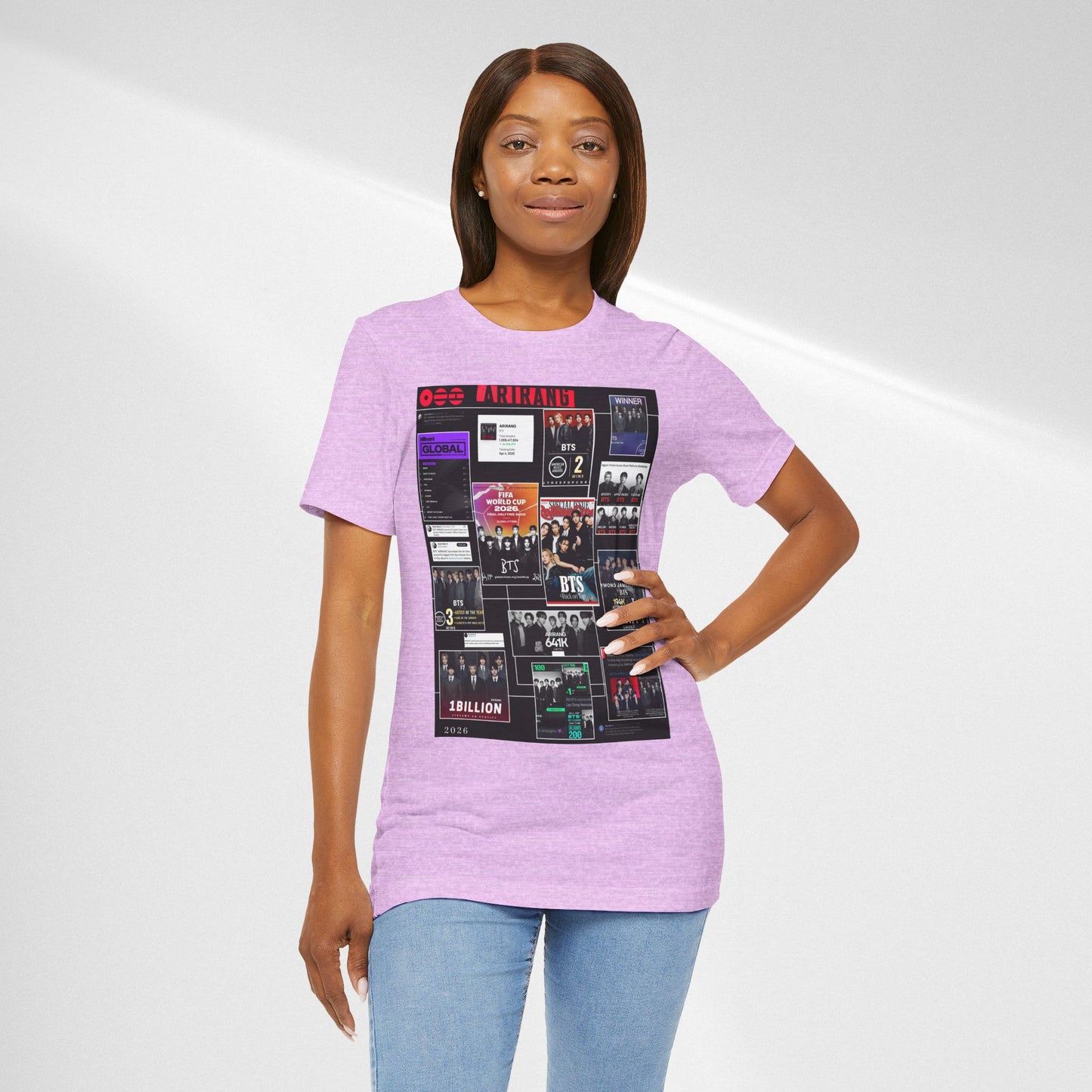 BTS  ARIRANG Collage Graphic Tee — K‑Pop Fan Tribute Shirt