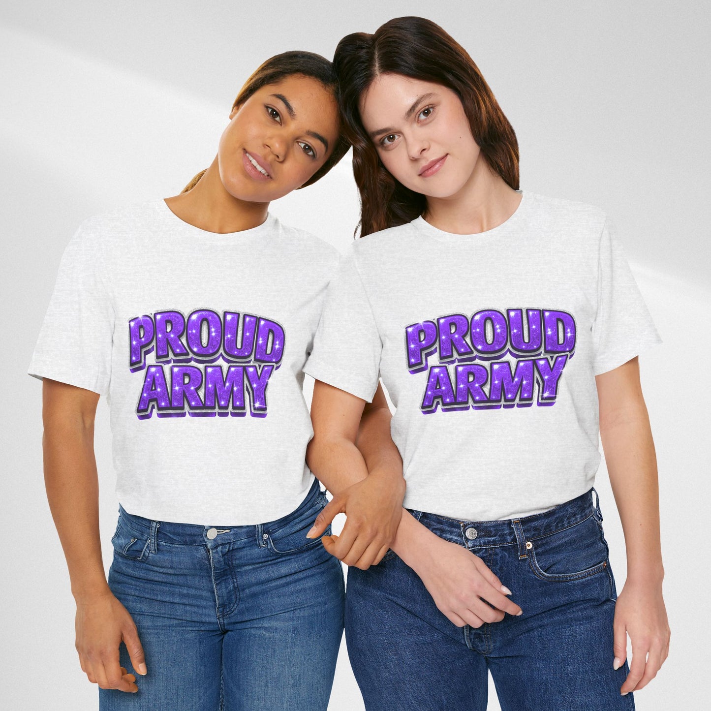 Proud Army T-Shirt — Bold Purple BTS Support Tee