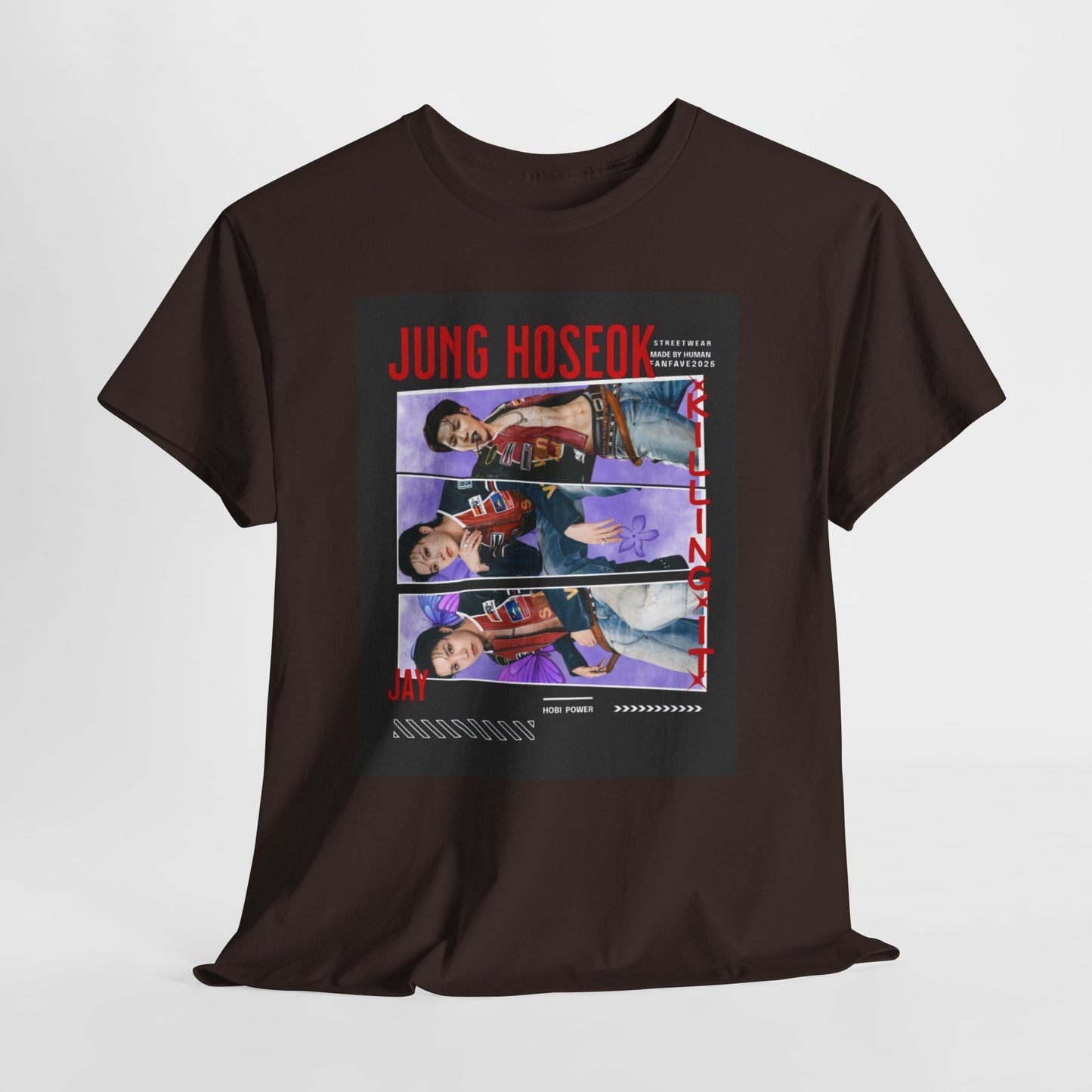 Jung Hoseok Photo Collage Tee — Retro K-Pop Fan Shirt